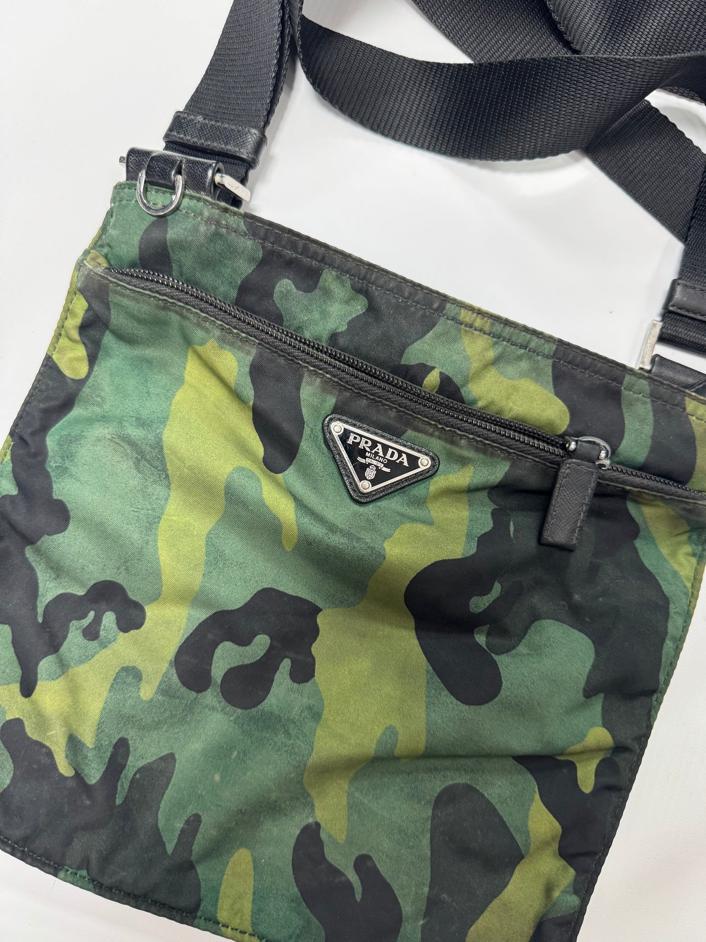 Prada Milano nylon camo shoulder bag (OS)