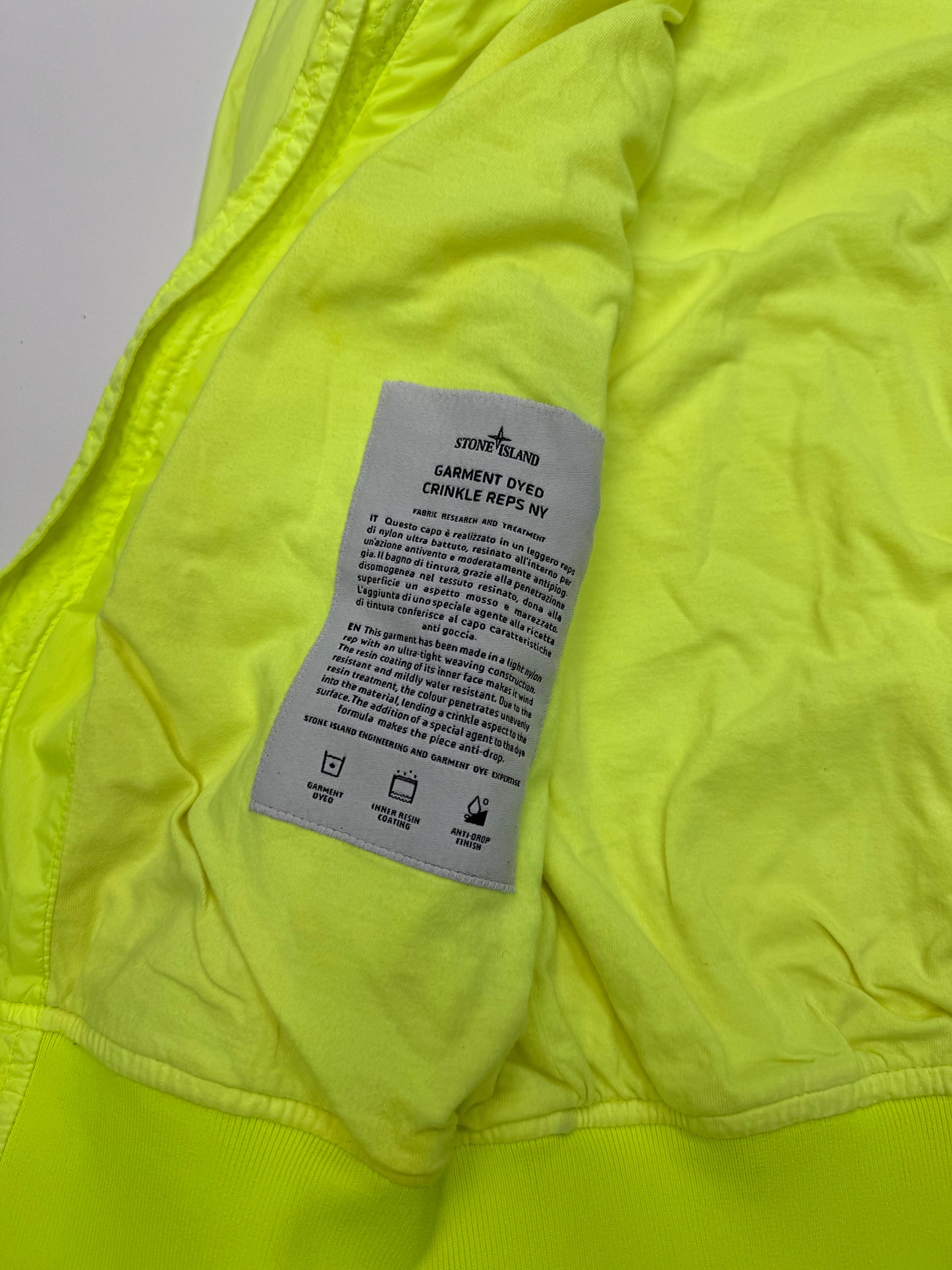 Stone island garment dyed jacket (M)