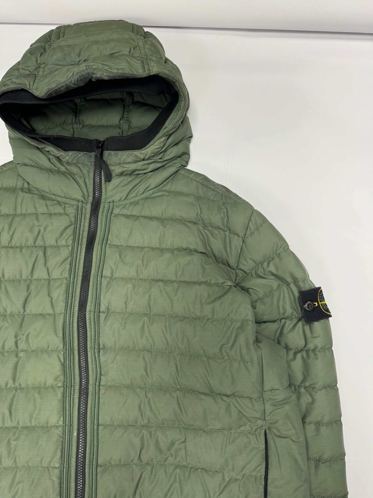 Stone island nylon tela down jacket (XXL)