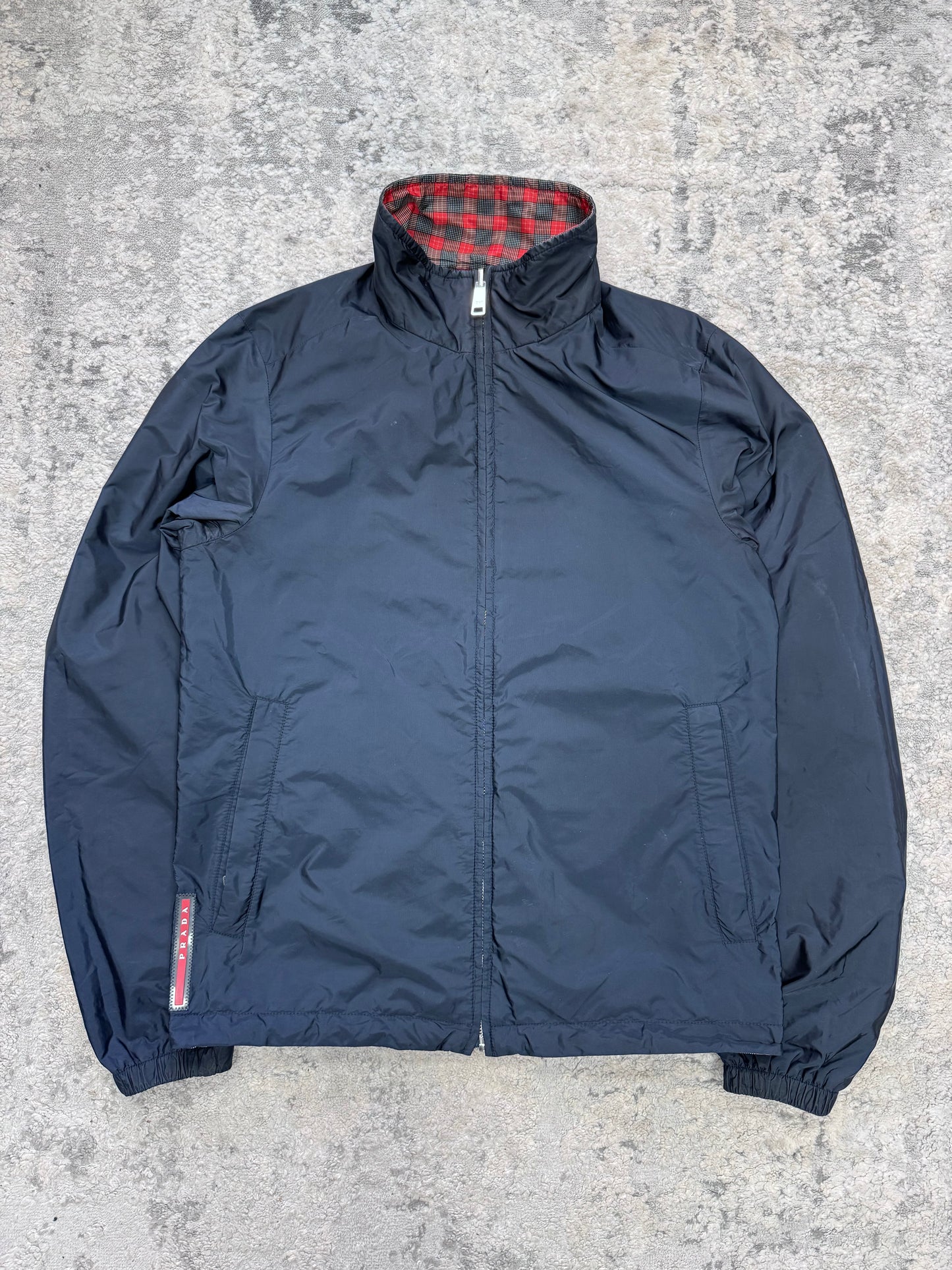 Prada sport chequered reversible nylon jacket (S)