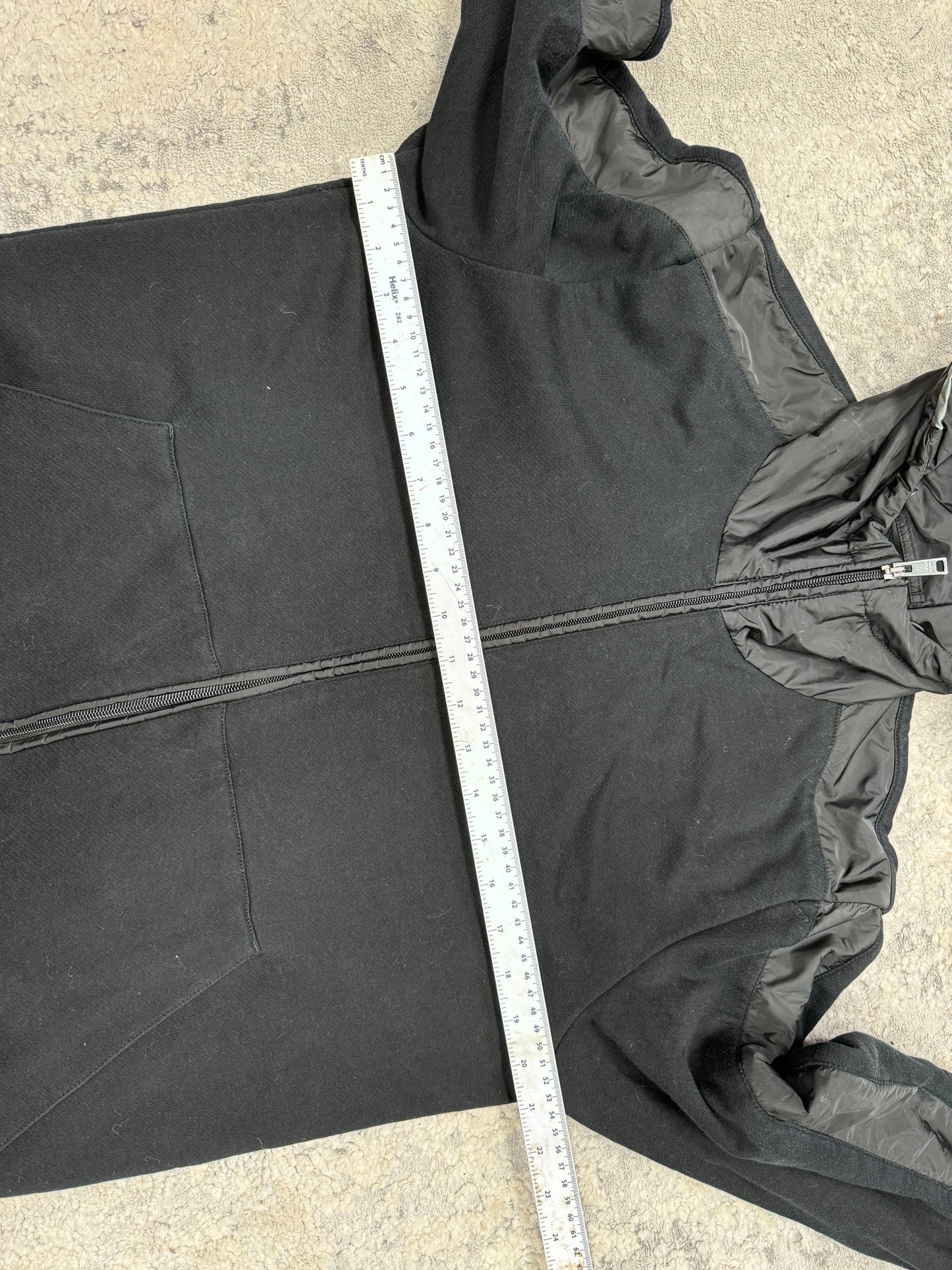Prada sport nylon panel zip up hoodie (M)