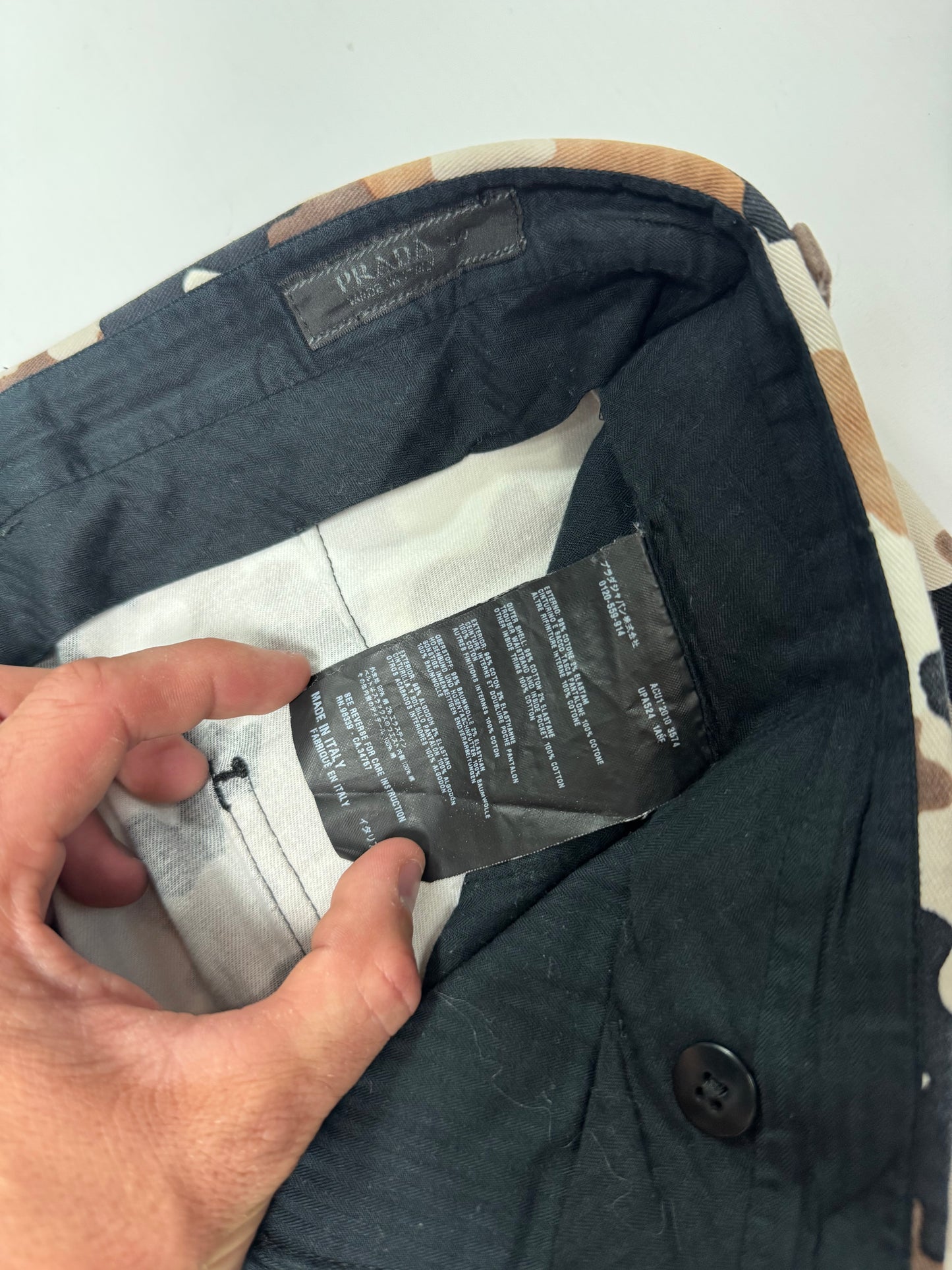 Prada sport camo Bermuda cargo shorts (L)