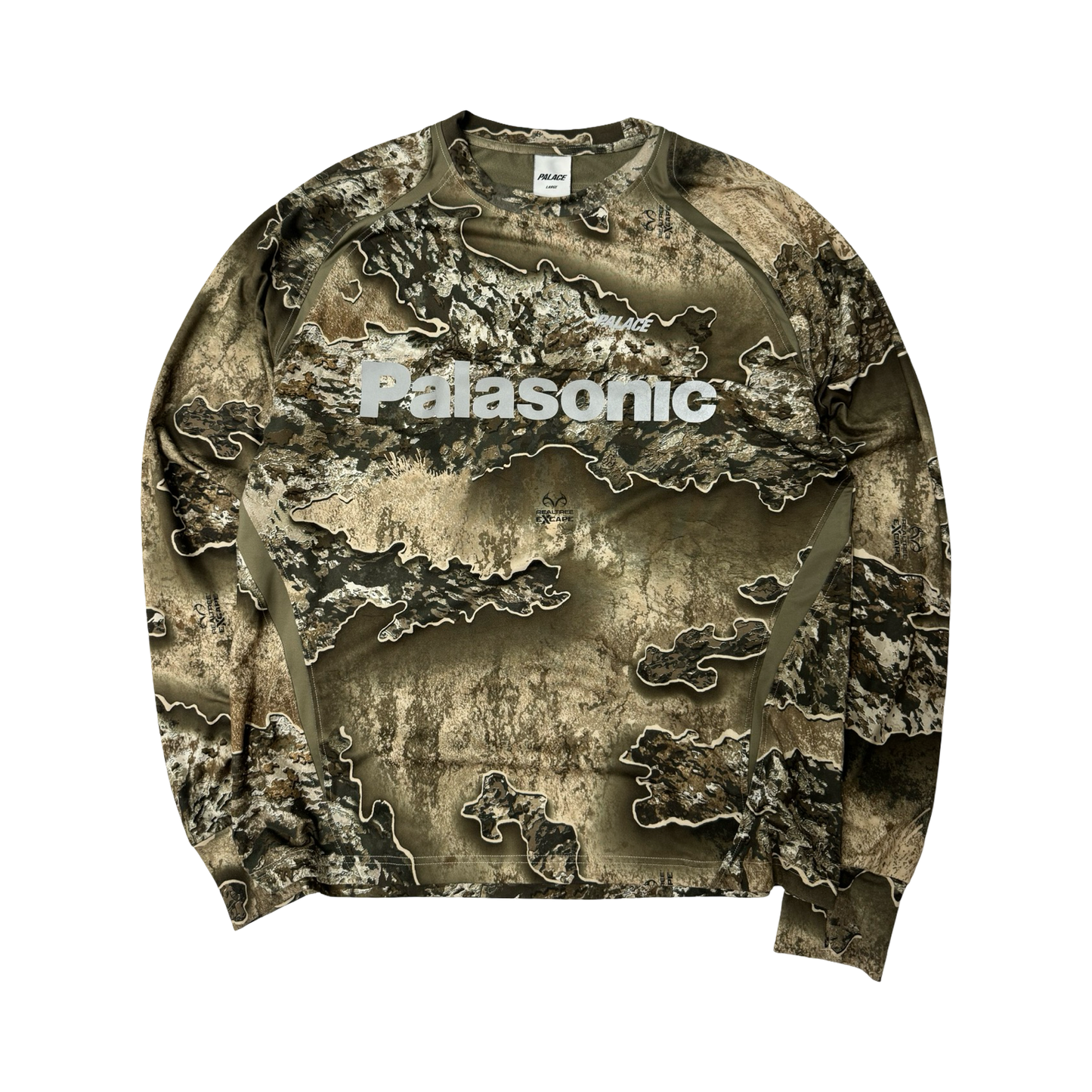 Palace real tree trail runner long sleeve top (L)