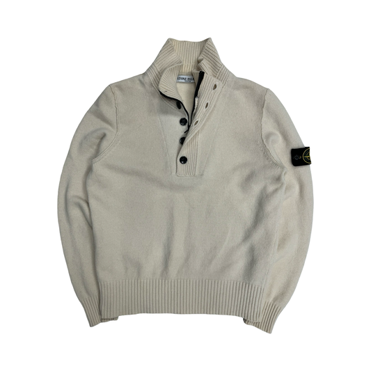 Stone island A/W 2010 quarter zip knit sweatshirt (M)