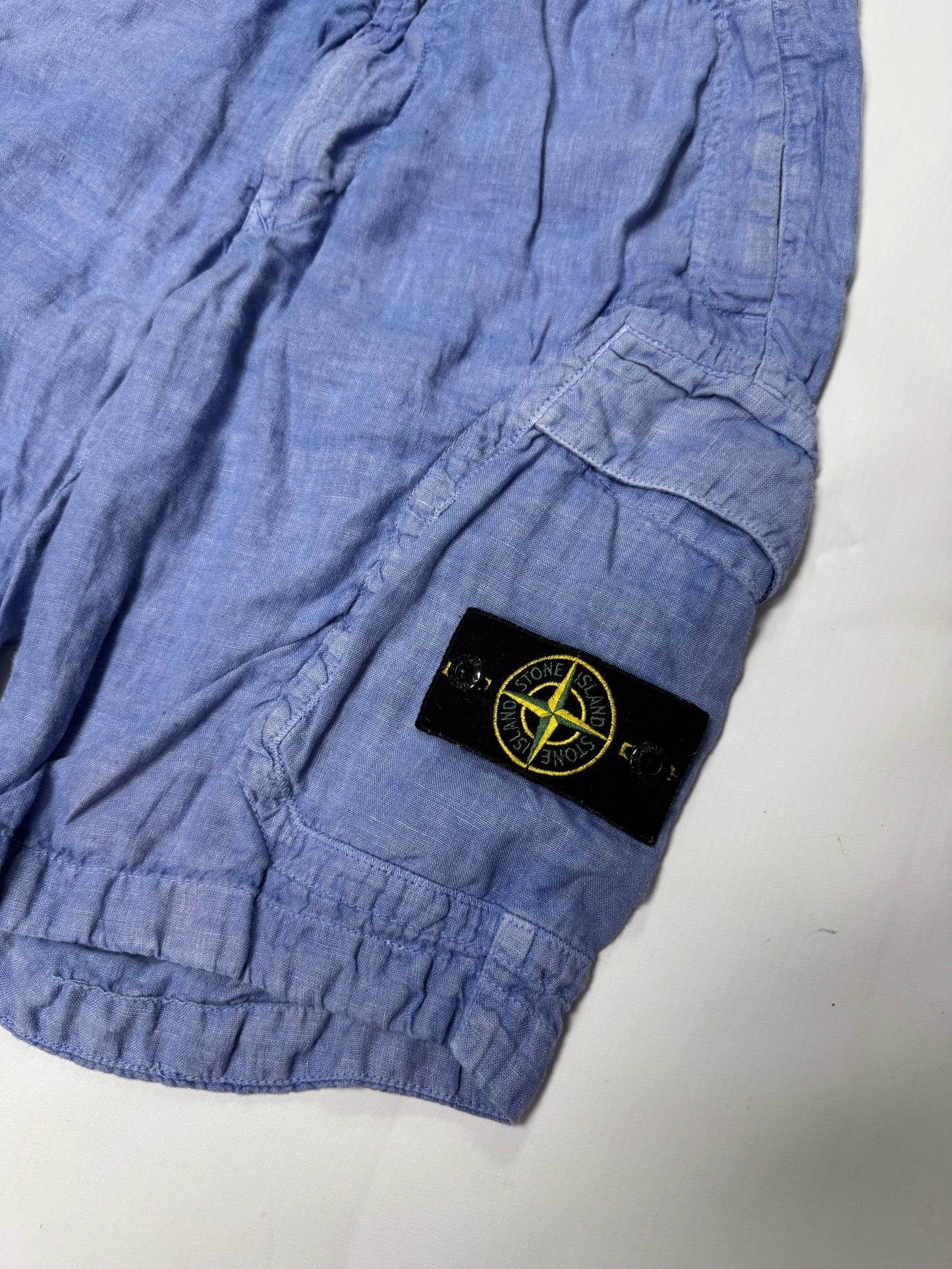 Stone island linen cargo shorts (31W)