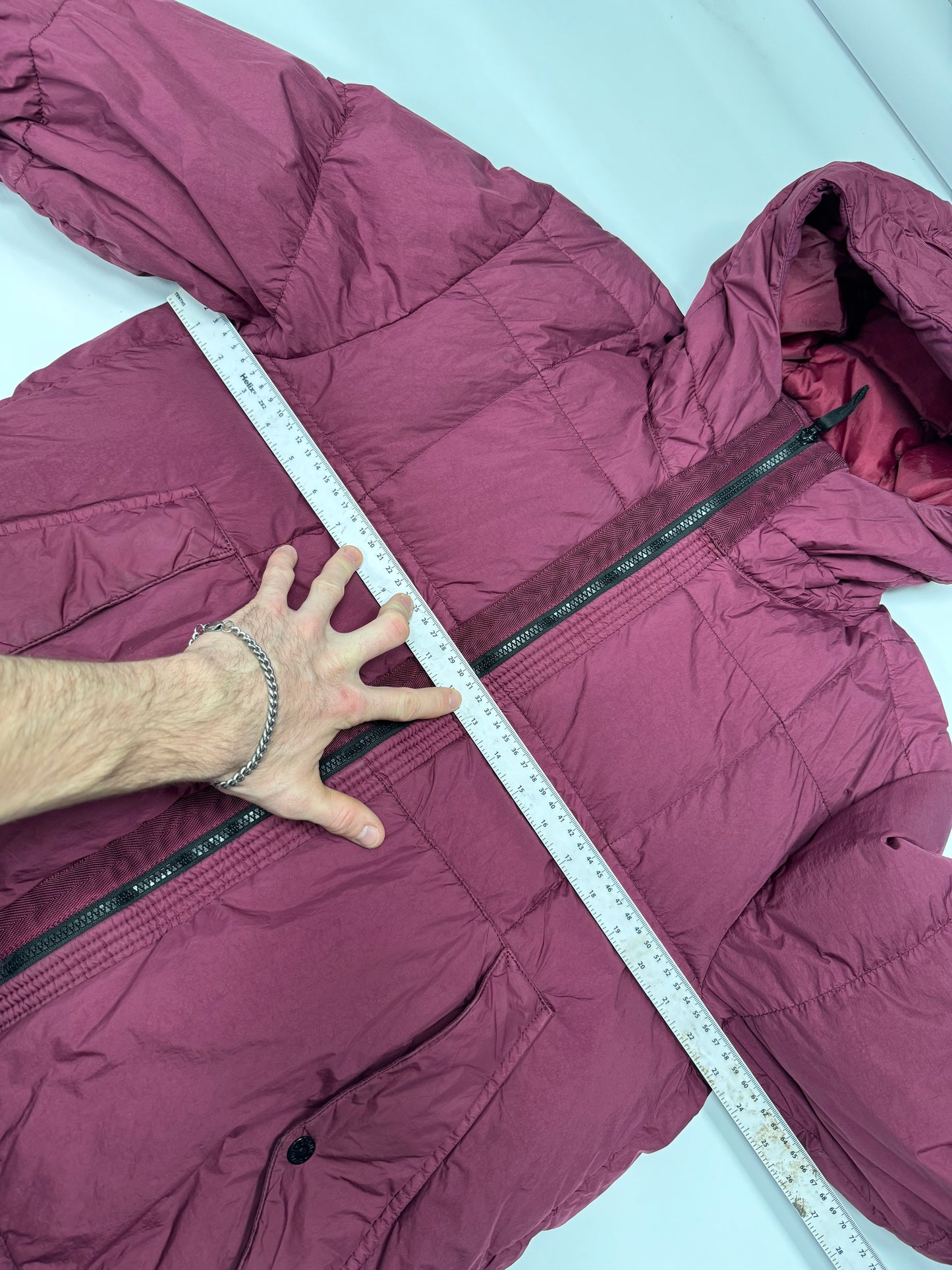 Stone island garment dyed down jacket (XL)