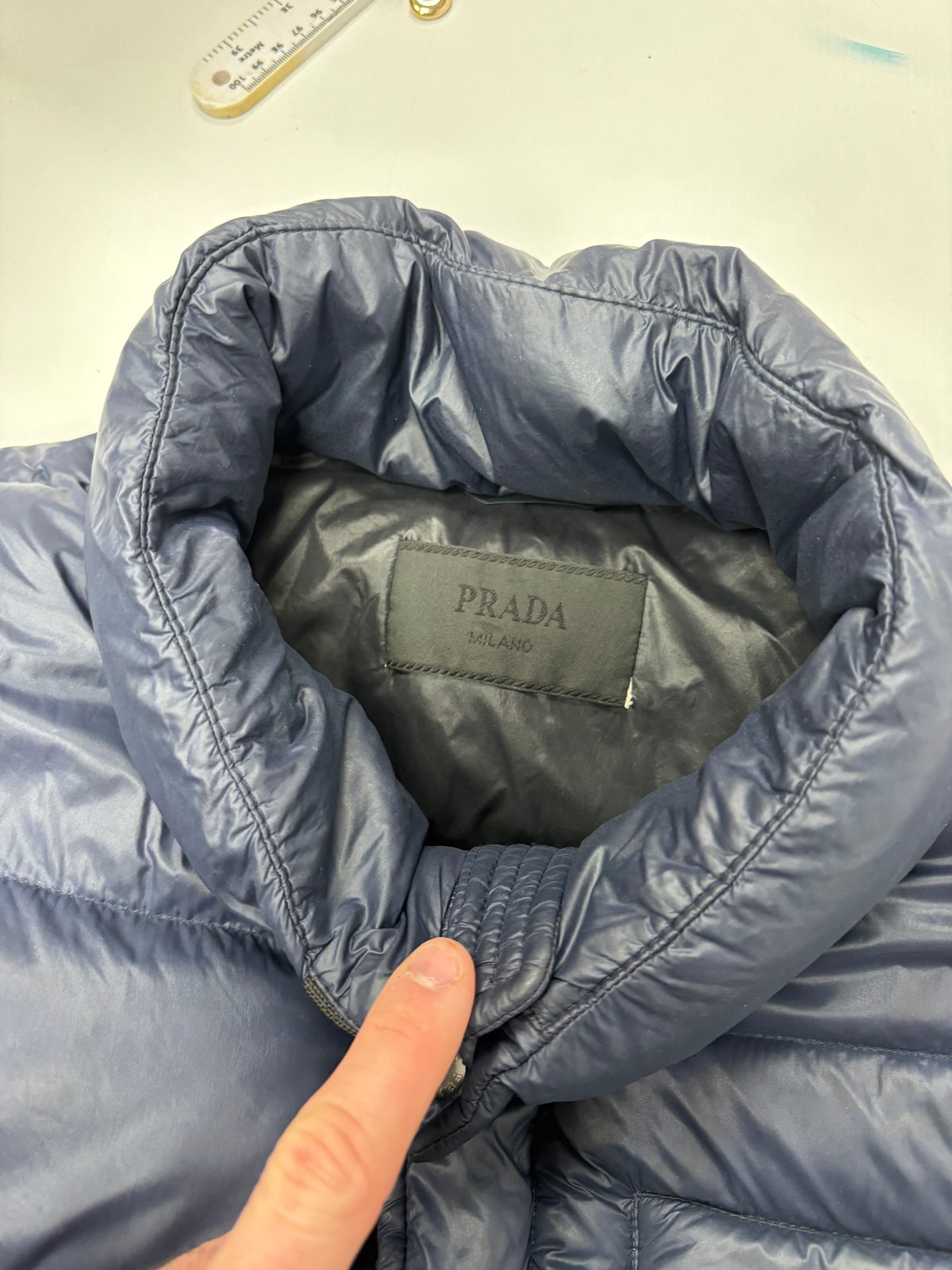 Prada Milano nylon down gilet (XL)