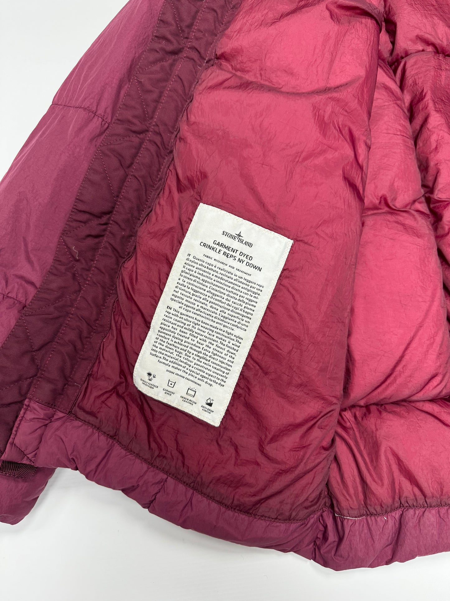 Stone island garment dyed down jacket (XL)