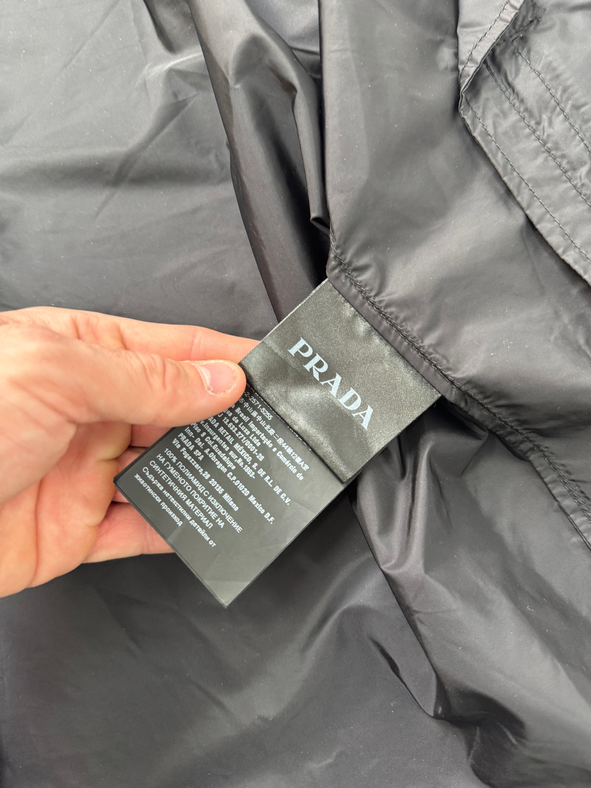 Prada Milano nylon windbreaker (L)