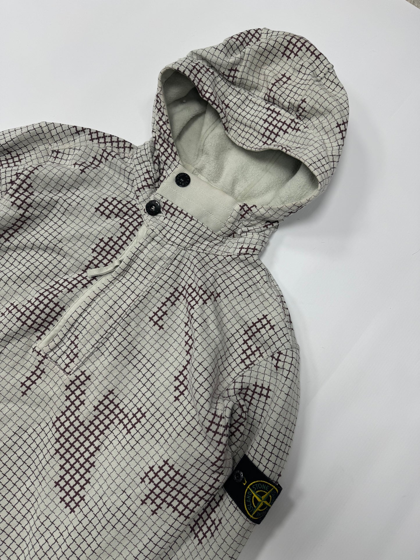 Stone island grid camo hoodie (M)
