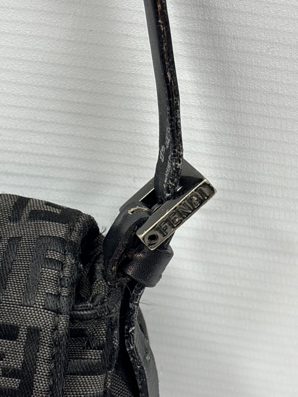 Fendi Zucca mini FF baguette shoulder bag