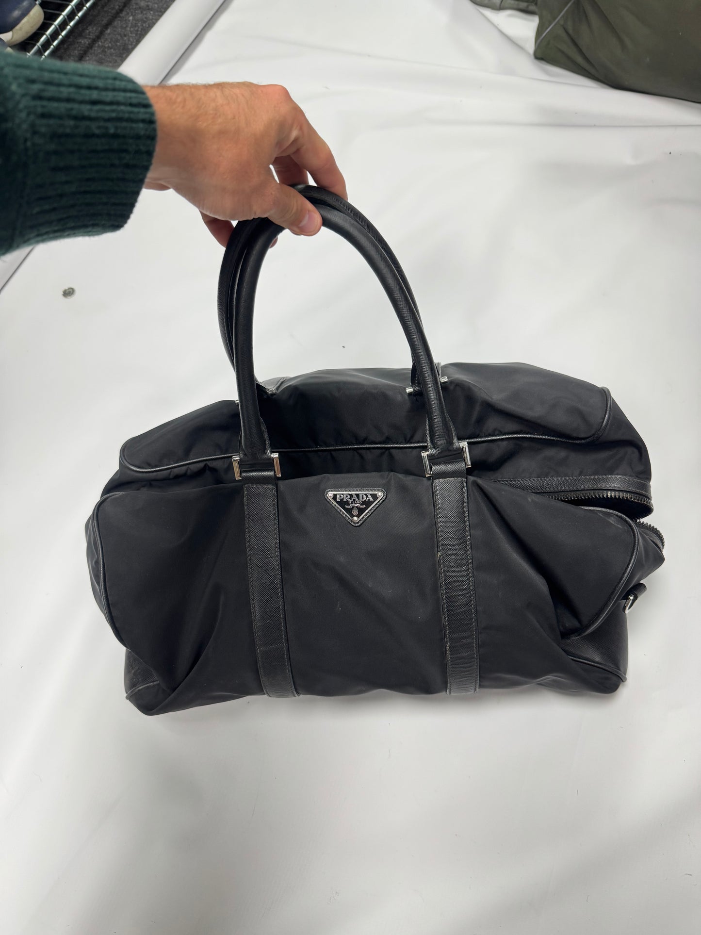 Prada Milano nylon duffle bag (M)