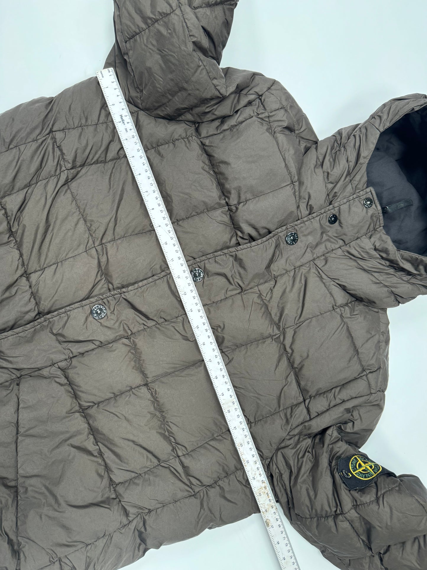 Stone island 30th anniversary garment dyed nylon tela down jacket (XL)