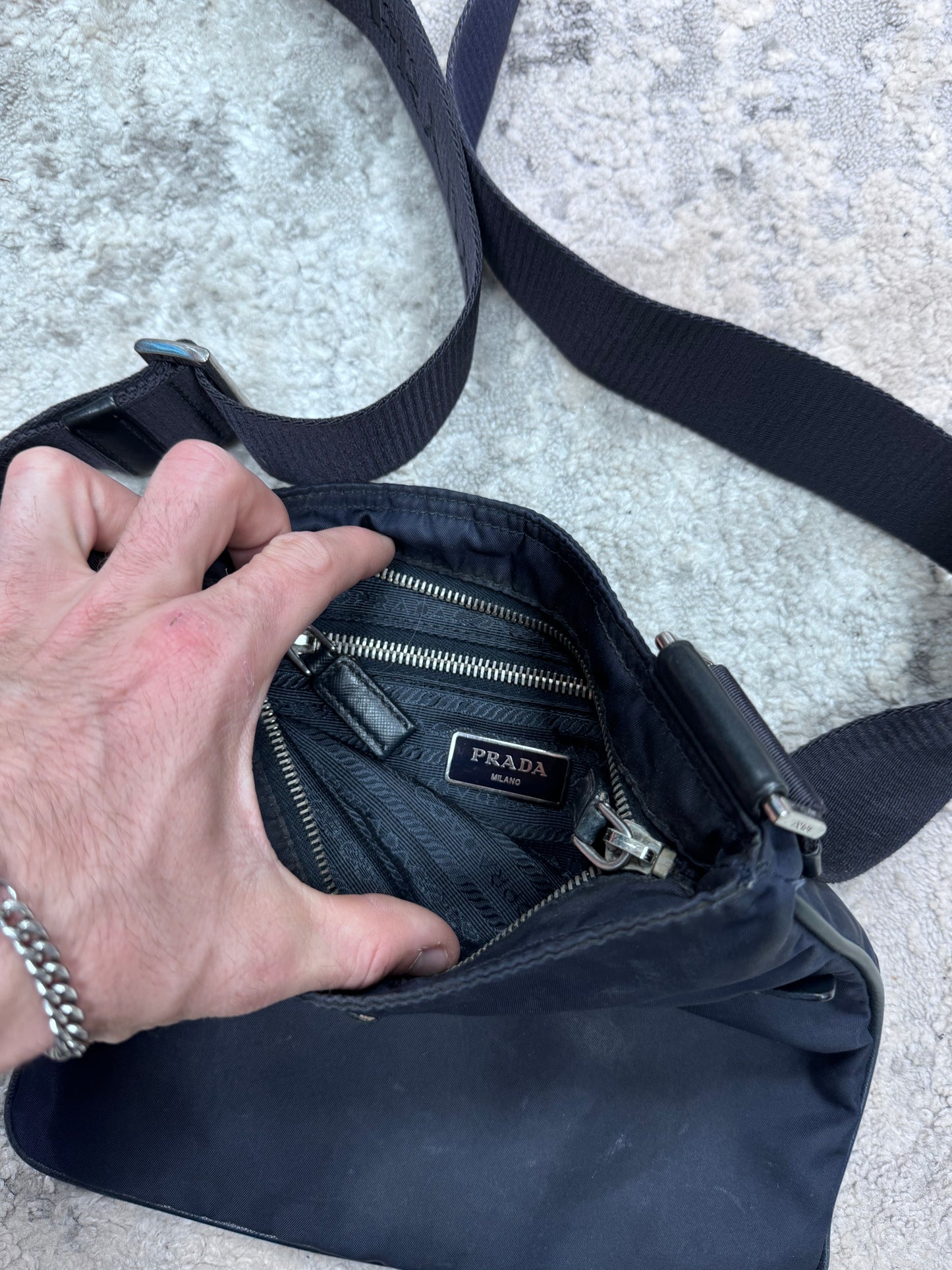 Prada Milano nylon shoulder bag (OS)