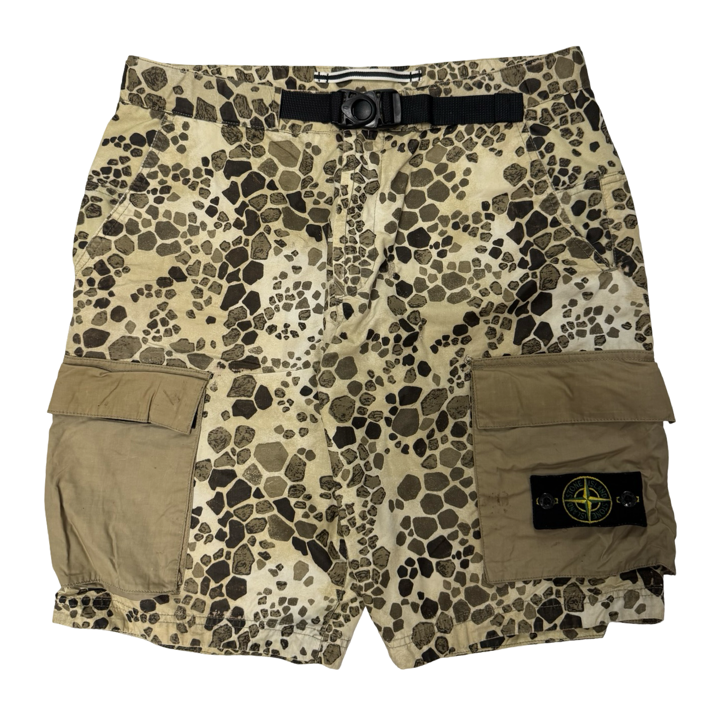 Stone island alligator camo shorts (W32)