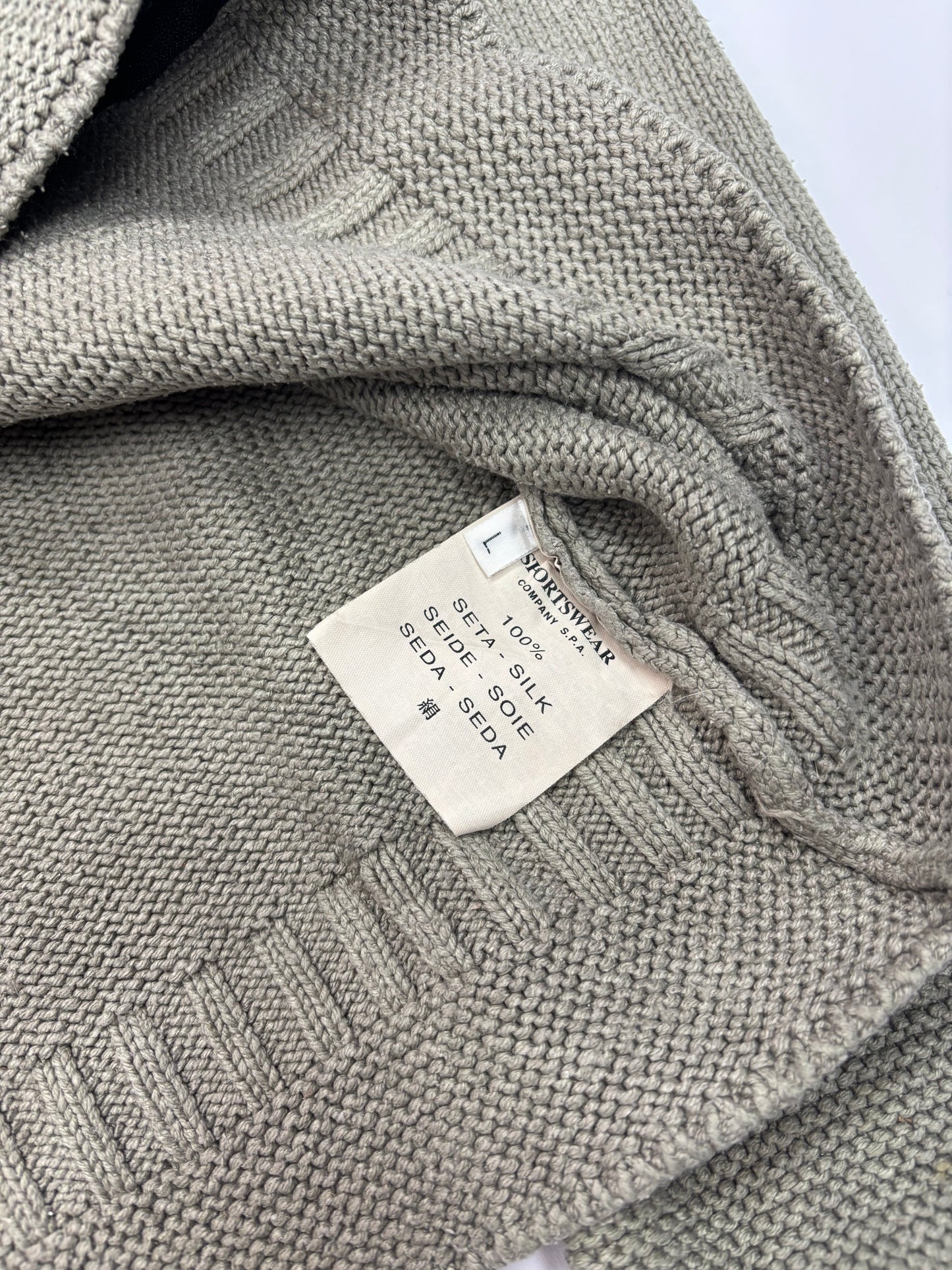 Stone island full zip knit (L)