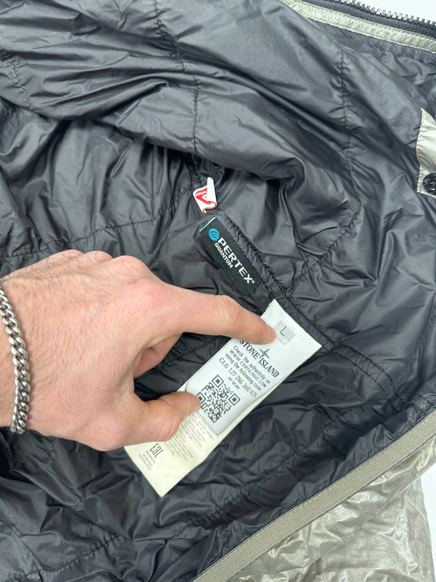 Stone island primaloft jacket (L)