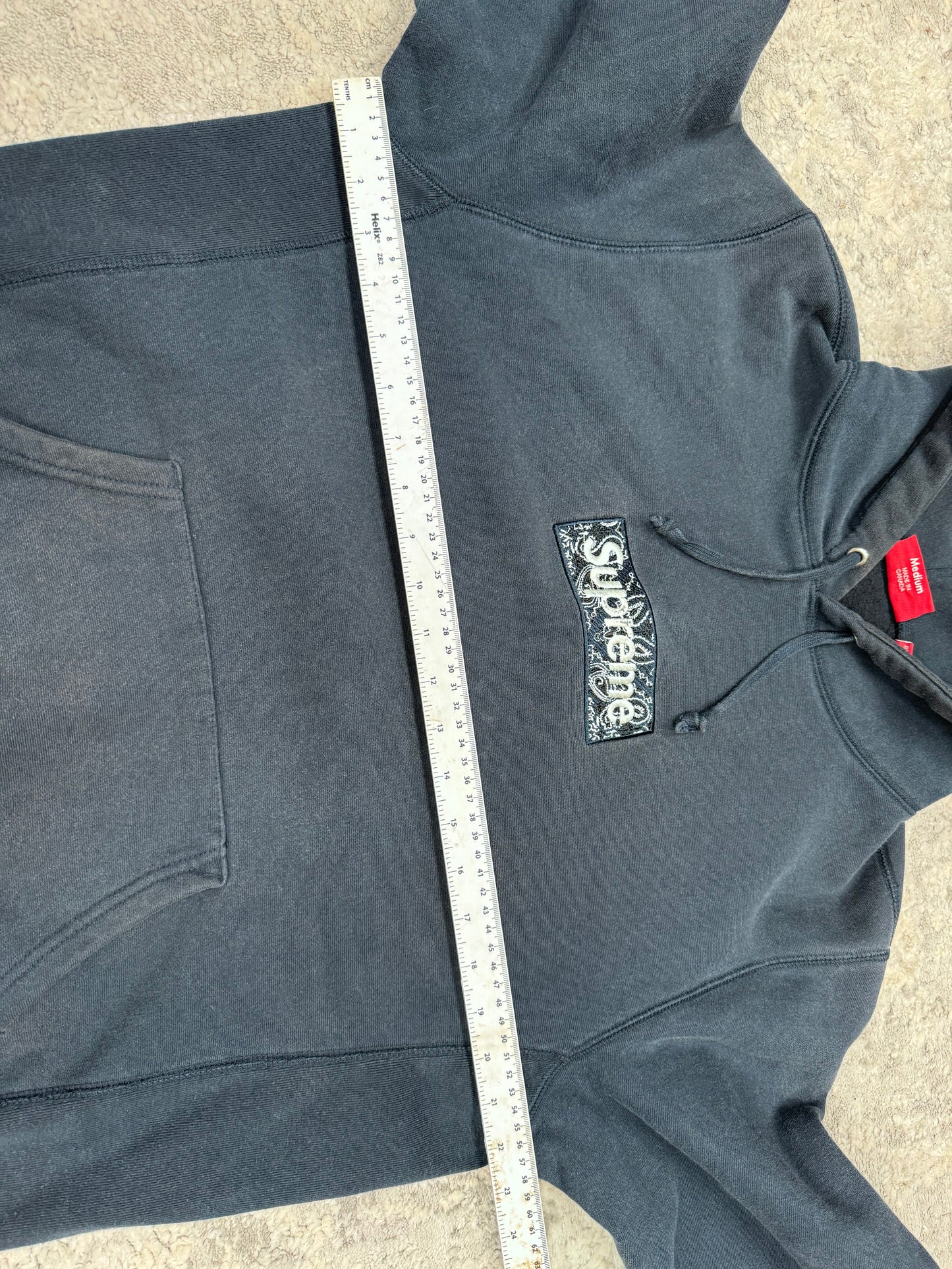 Supreme bandana box logo hoodie (M)