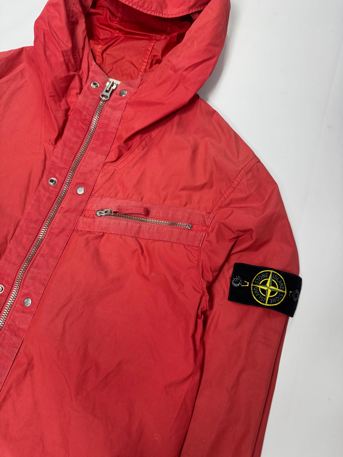 Stone island S/S 2009 spalmatura nylon hooded jacket (L)