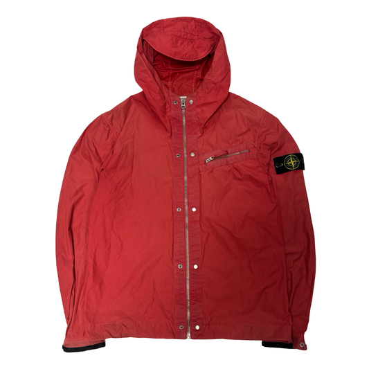 Stone island S/S 2009 spalmatura nylon hooded jacket (L)