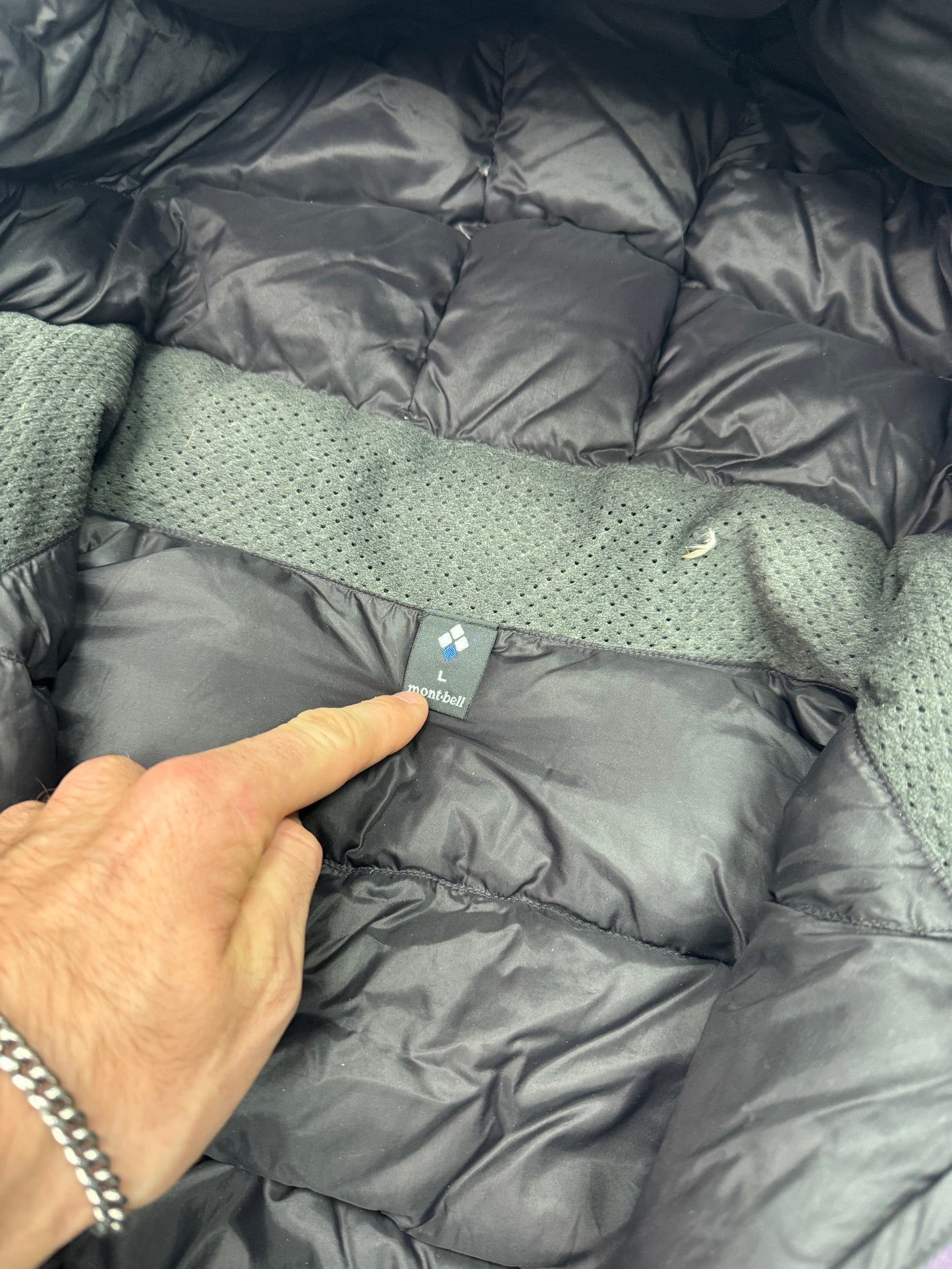 Montbell down puffer jacket (L)
