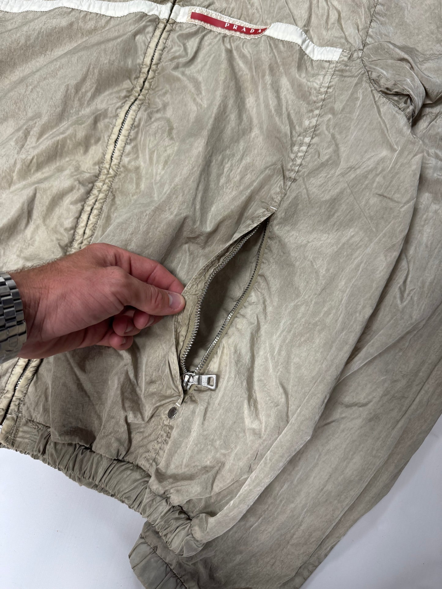 Prada sport nylon zip up jacket (M)