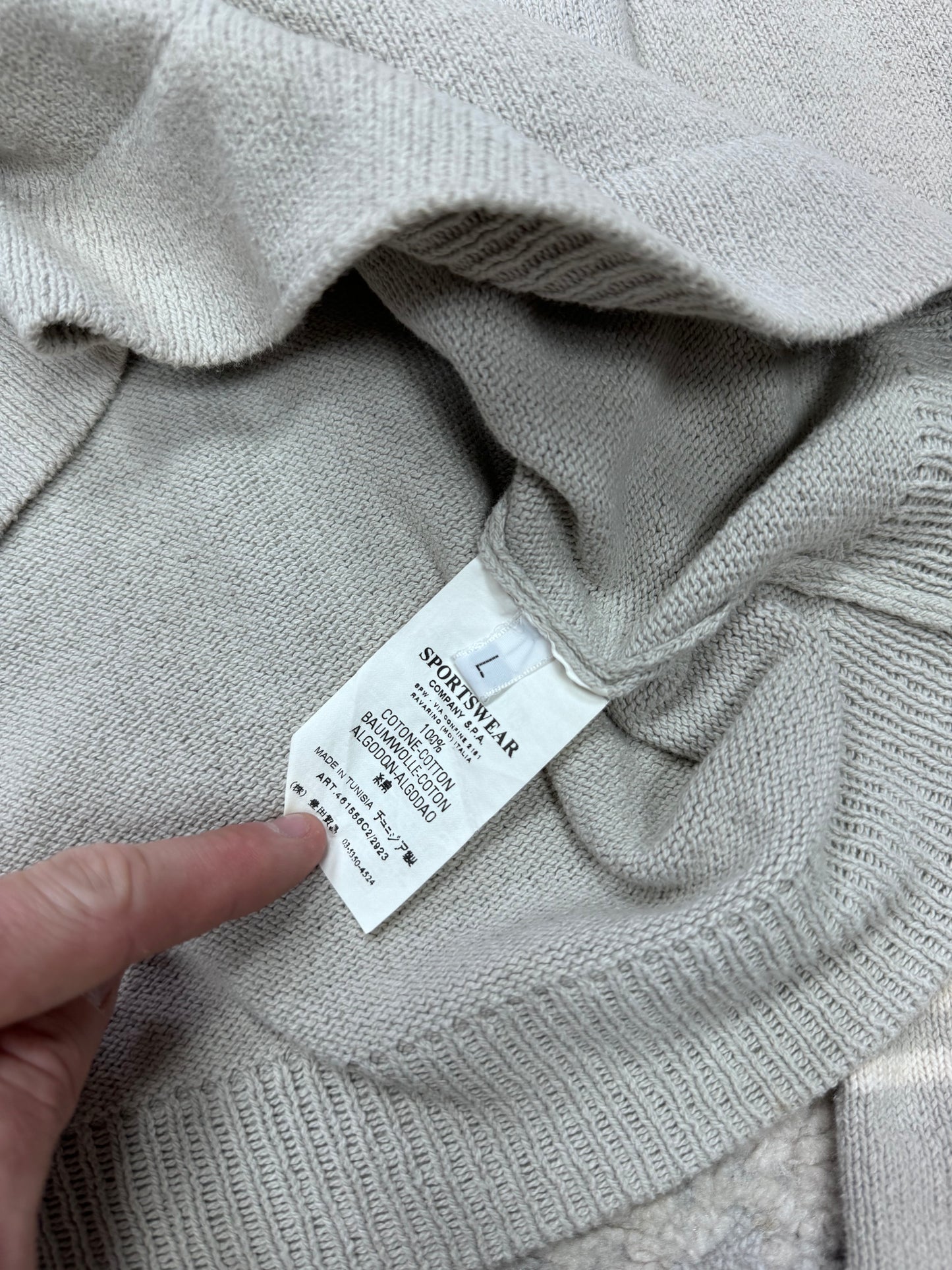 Stone island knit sweatshirt (L)