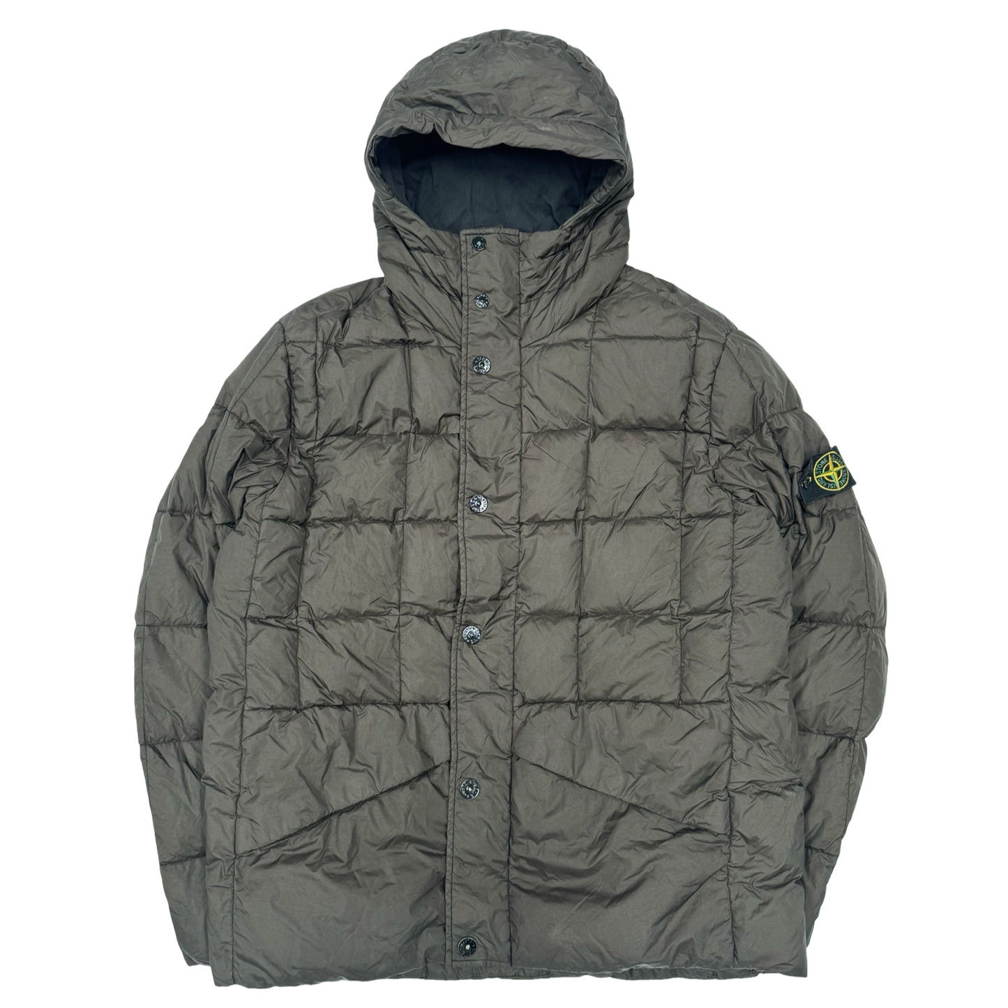 Stone island 30th anniversary garment dyed nylon tela down jacket (XL)