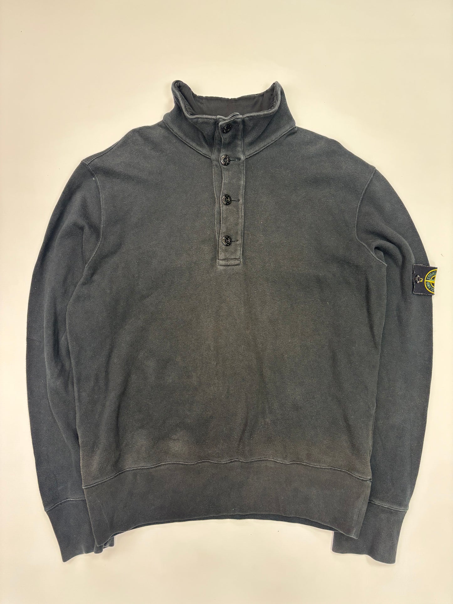 Stone island button up jumper (L)