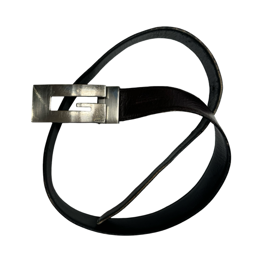 Gucci G buckle belt (S)