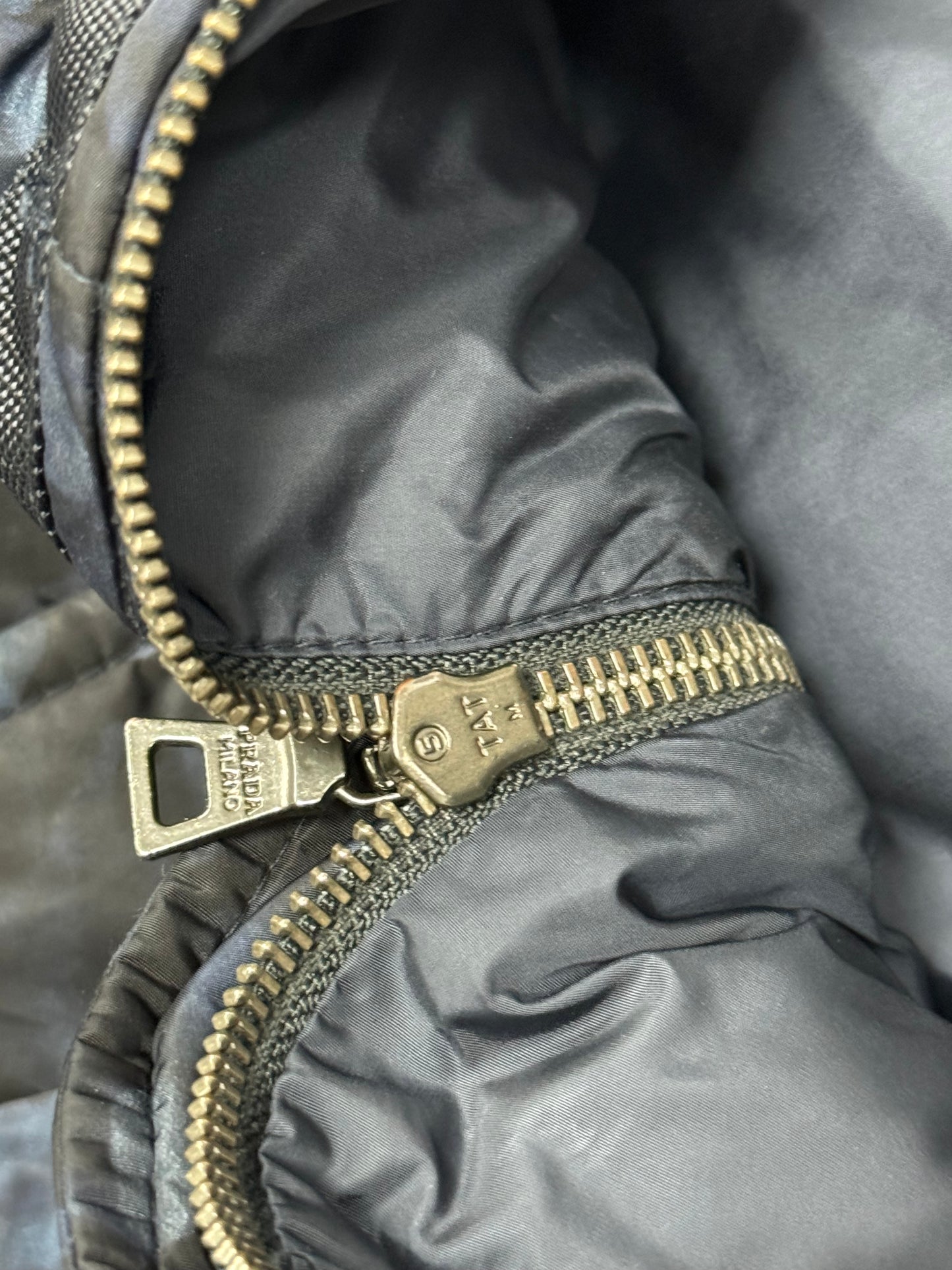 Prada Milano camo down puffer jacket (L)