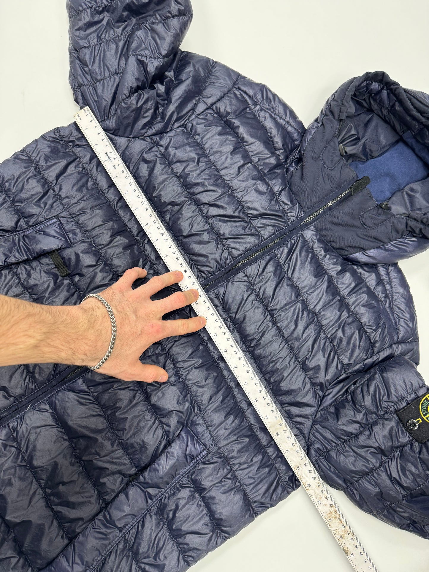 Stone island garment dyed down puffer jacket (XL)