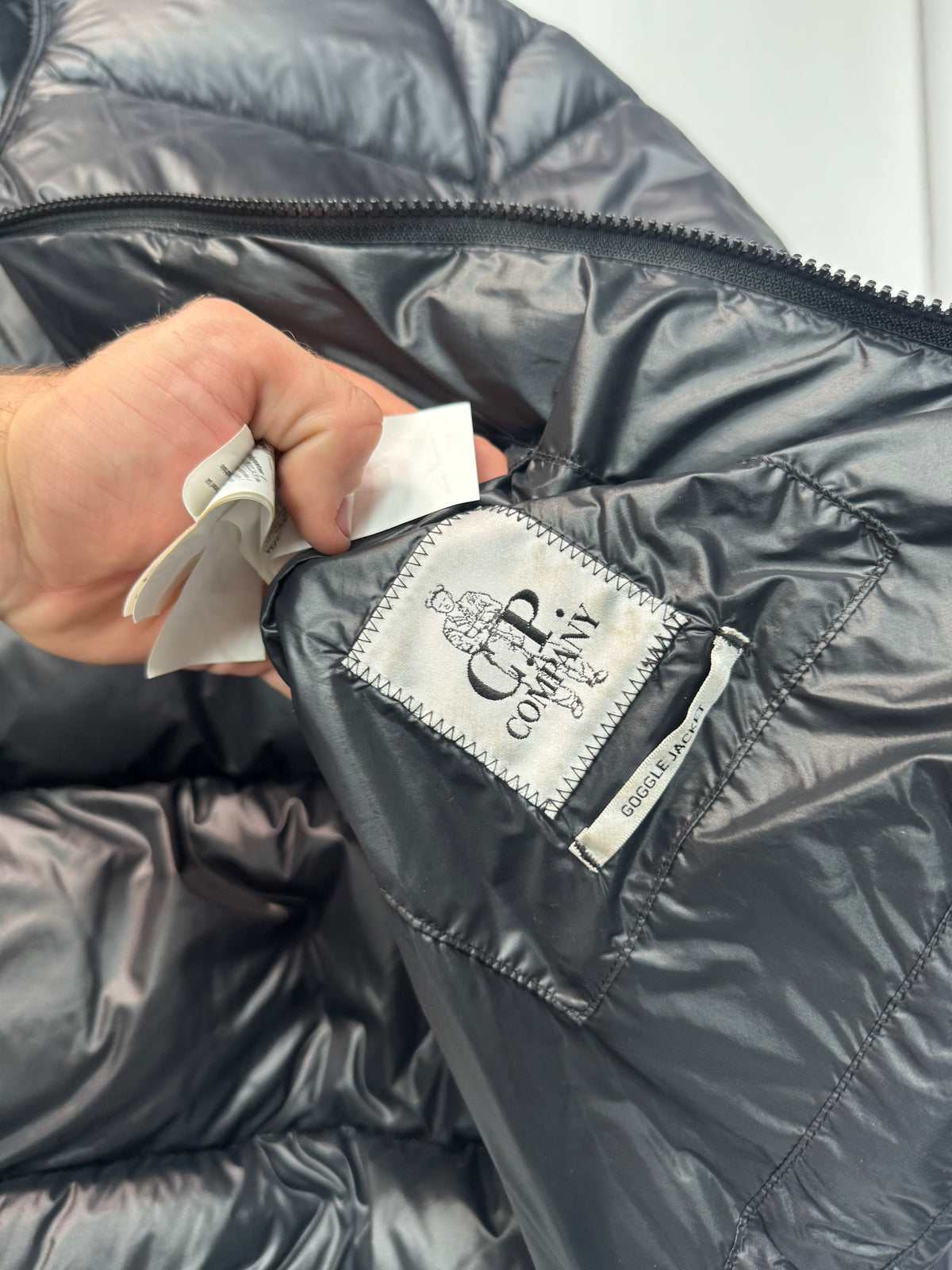 Cp company goggle DD shell down jacket (L)