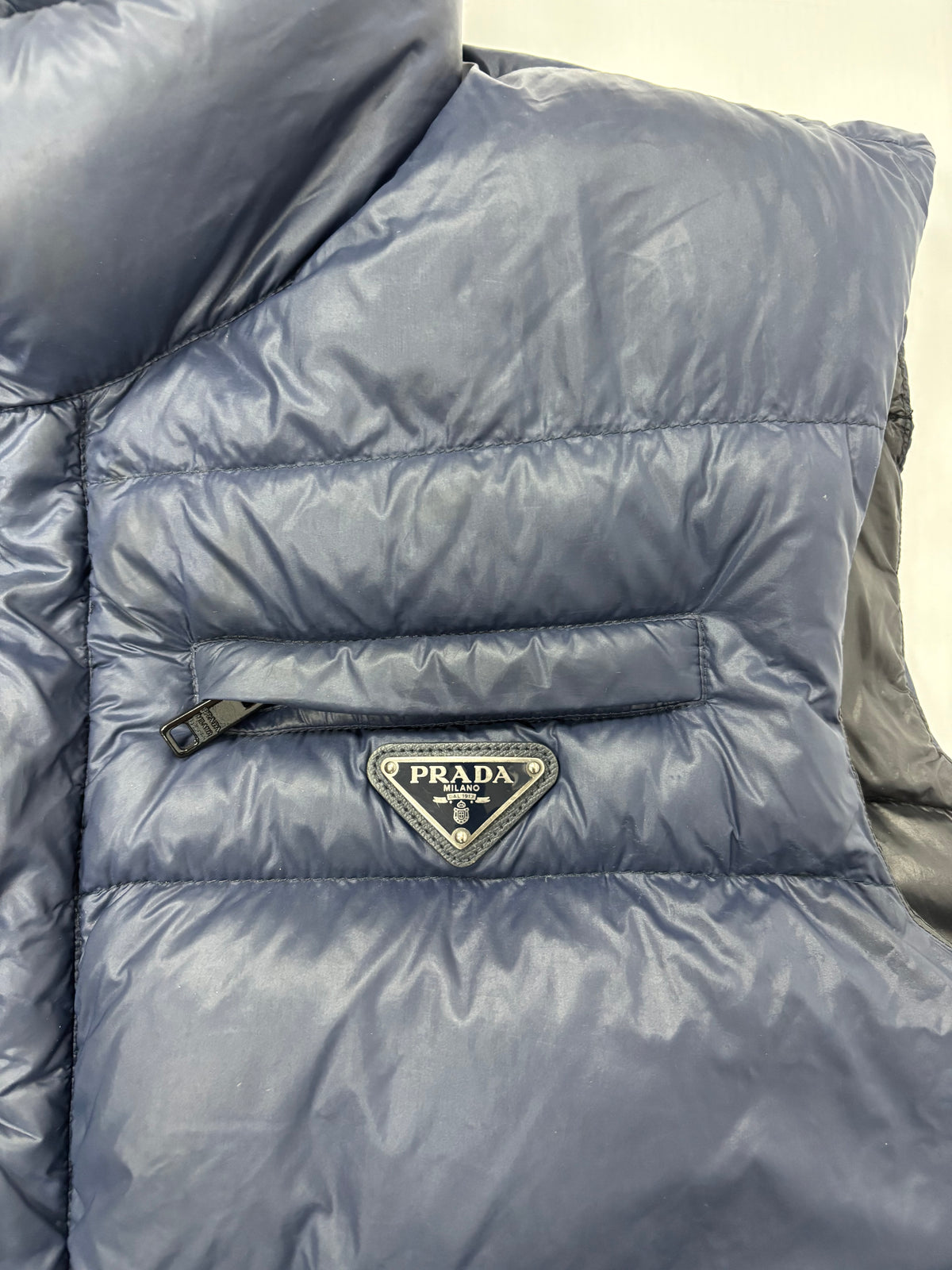 Prada Milano nylon down gilet (XL)