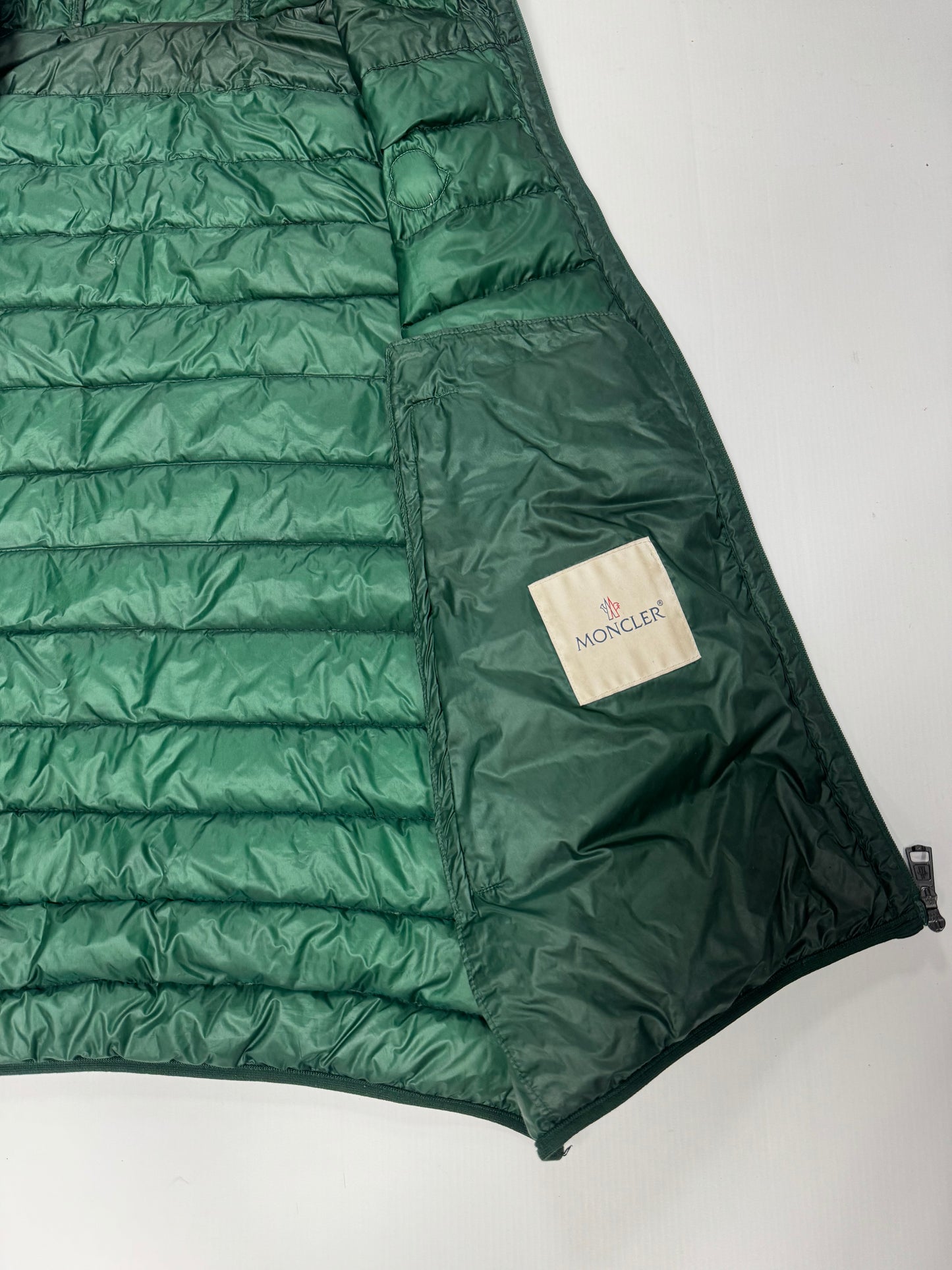 Moncler Hooded down gilet (S)