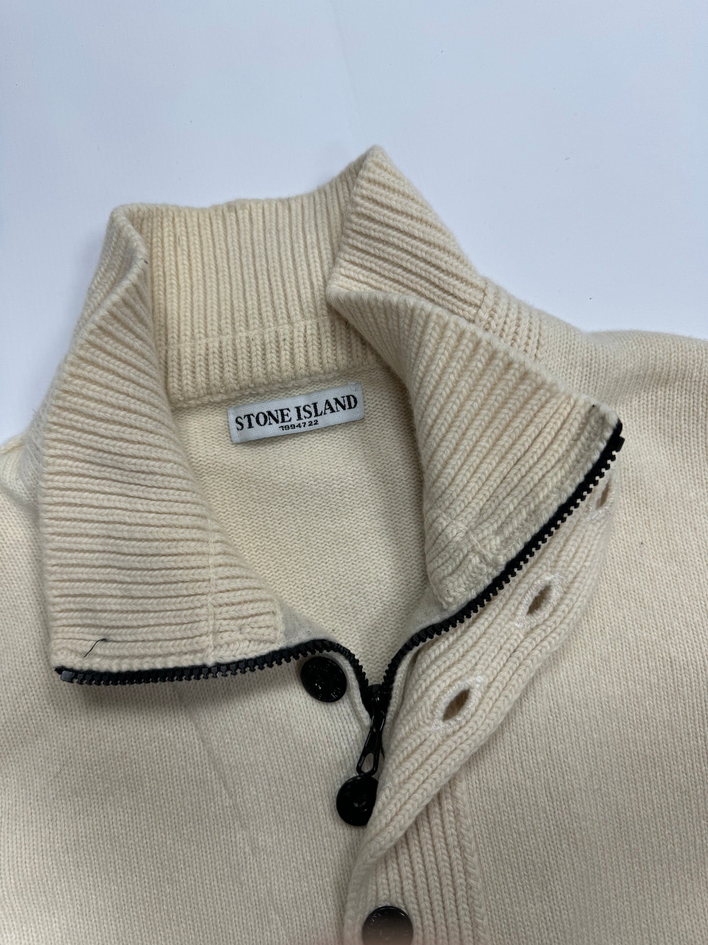 Stone island A/W 2010 quarter zip knit sweatshirt (M)