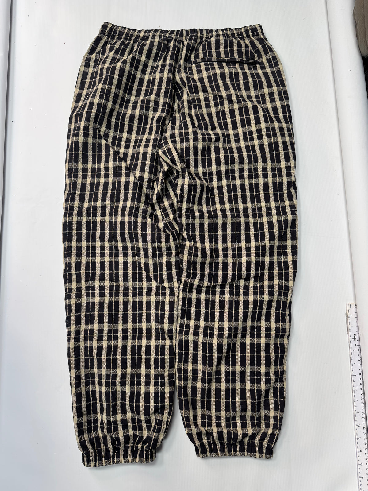 Supreme plaid track pants (M)