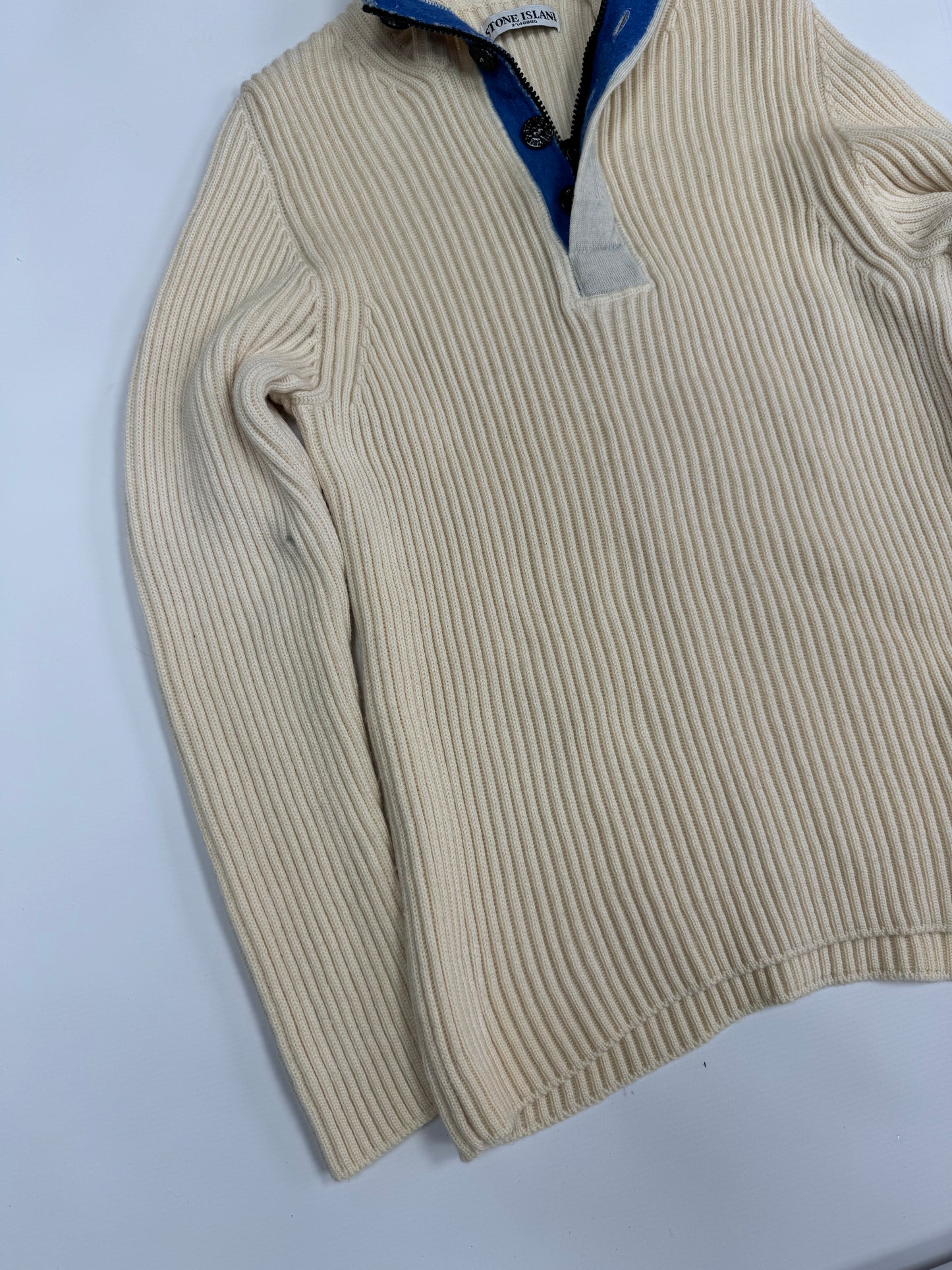 Stone island quarter zip knit (L)