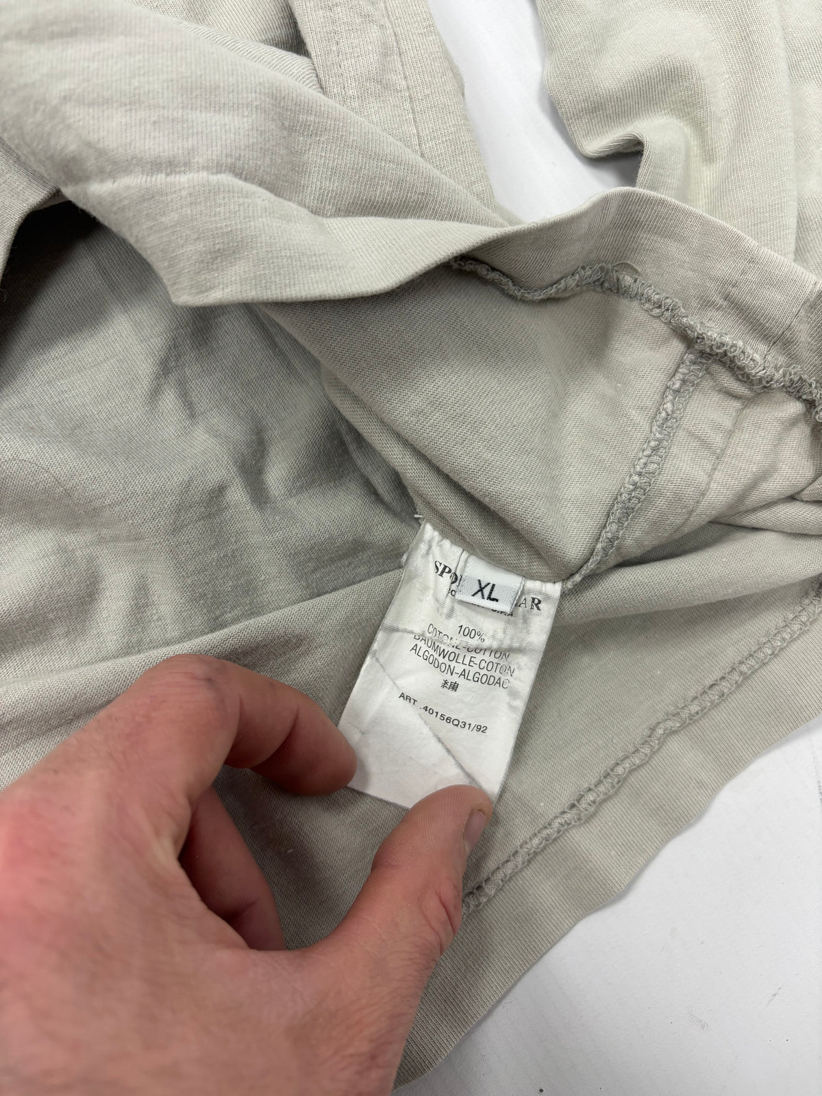 Stone island S/S 2004 spell out long sleeve top (XL)