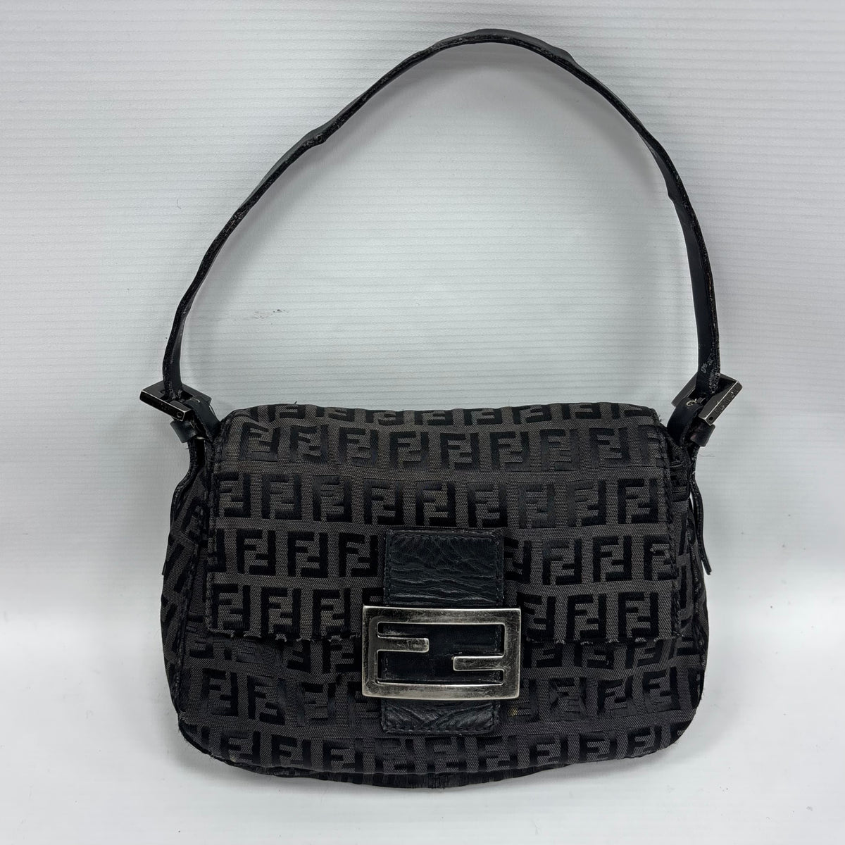 Fendi Zucca mini FF baguette shoulder bag