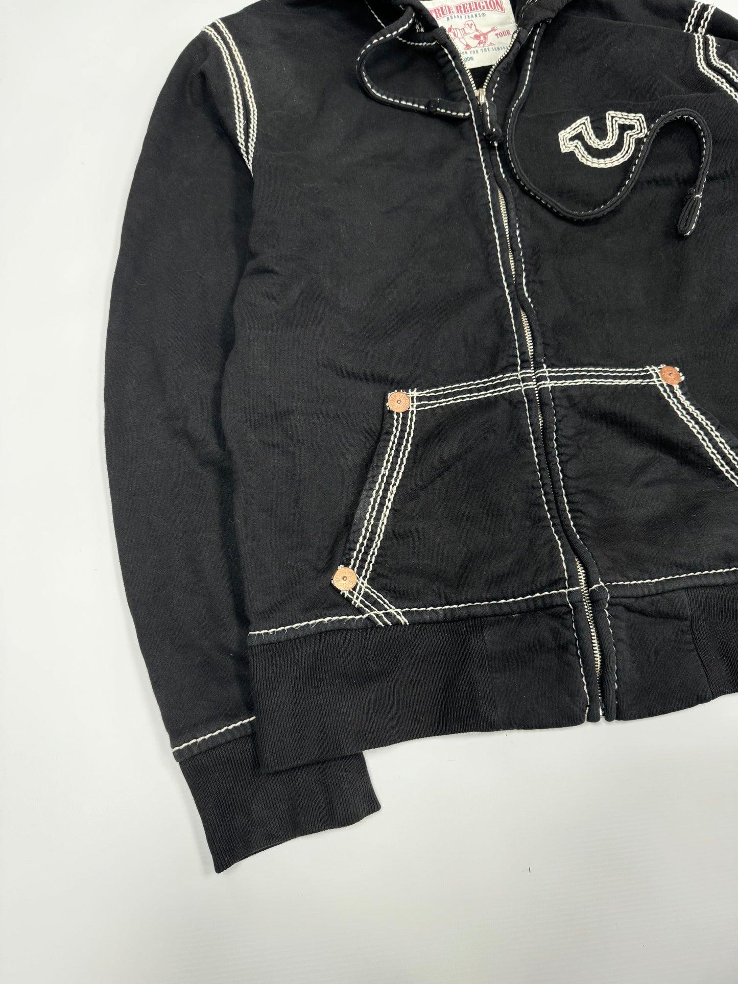 True religion big stitch hoodie (S)