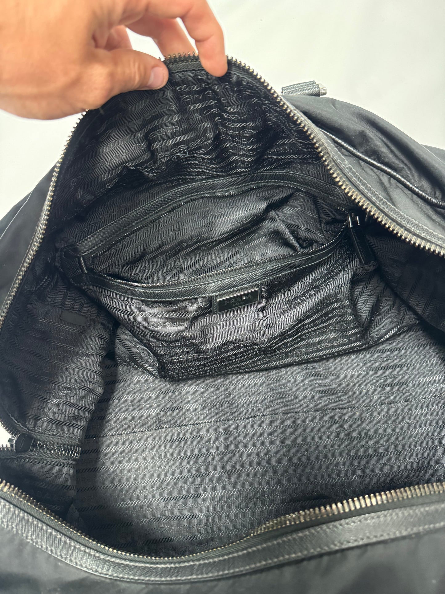 Prada Milano nylon duffle bag (M)
