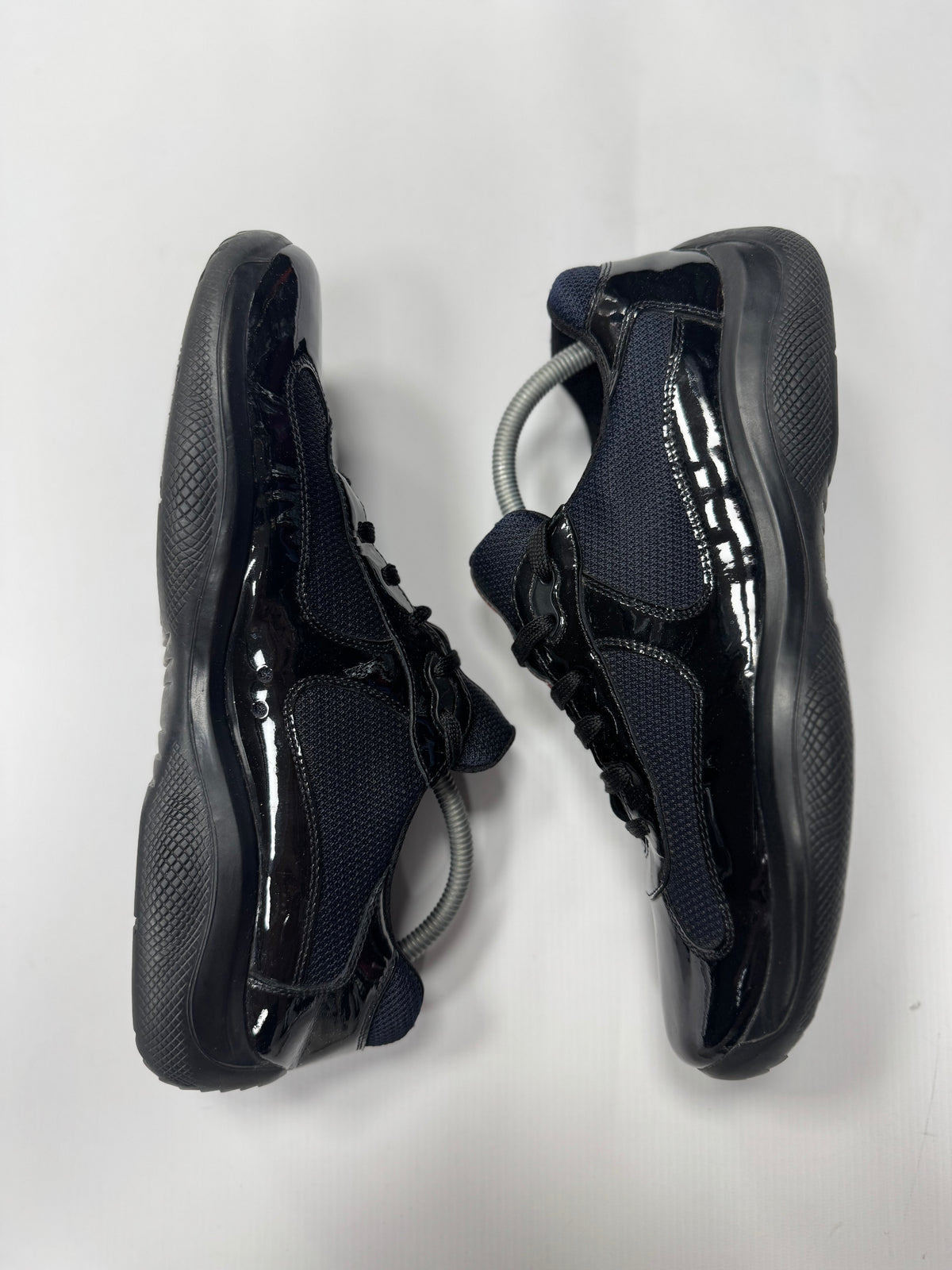 Prada America cup navy patent leather (9.5)