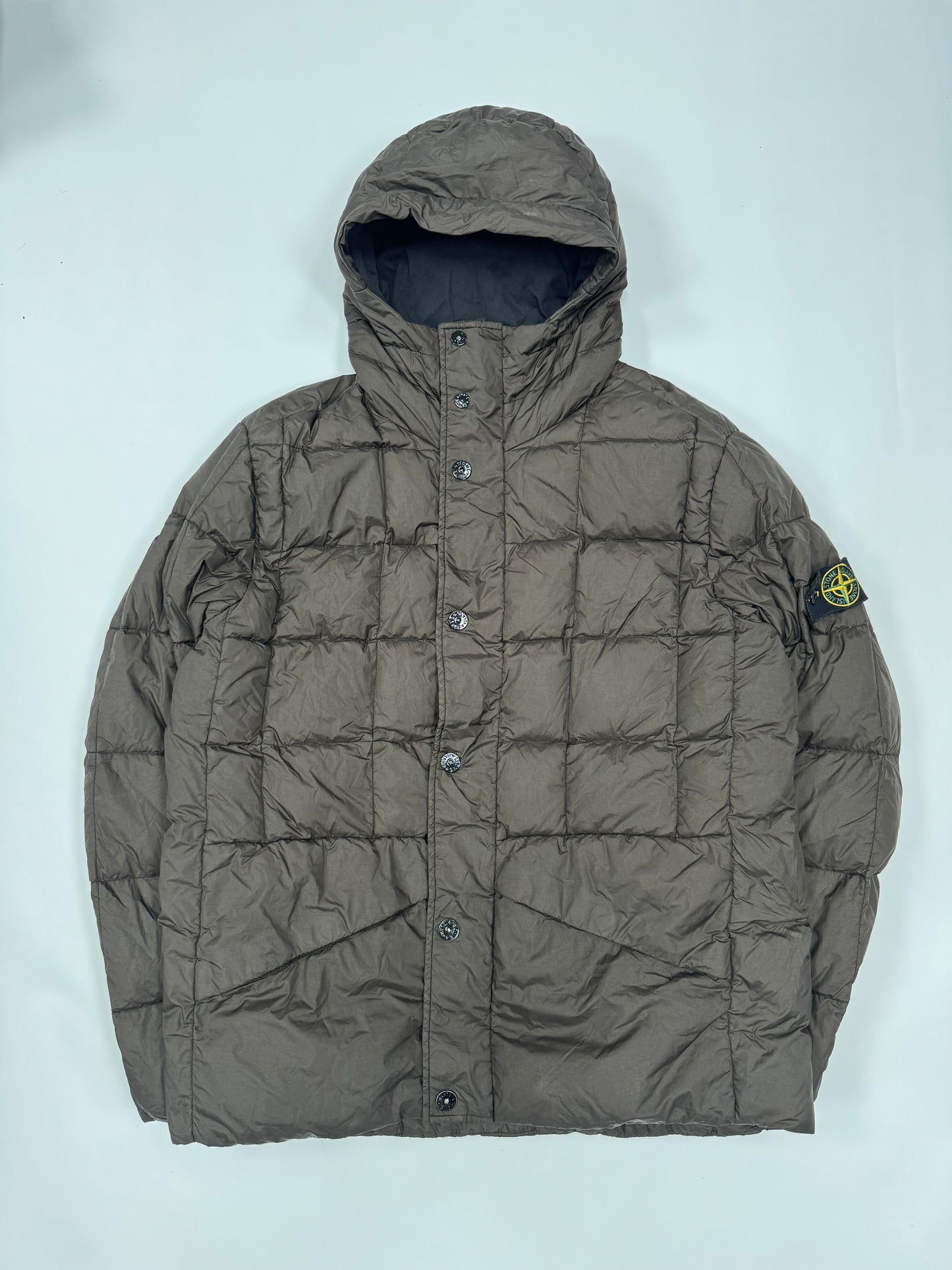 Stone island 30th anniversary garment dyed nylon tela down jacket (XL)