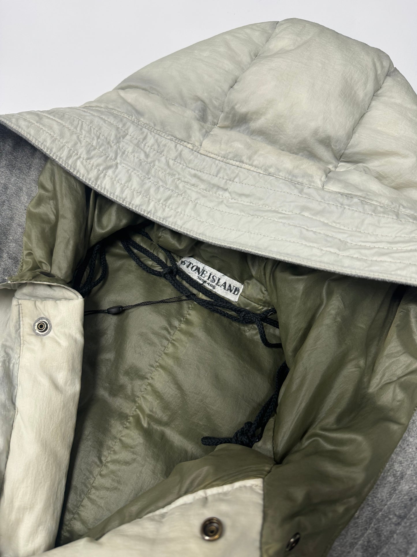Stone island opaque A/W 2006 mesh badge down jacket (L)