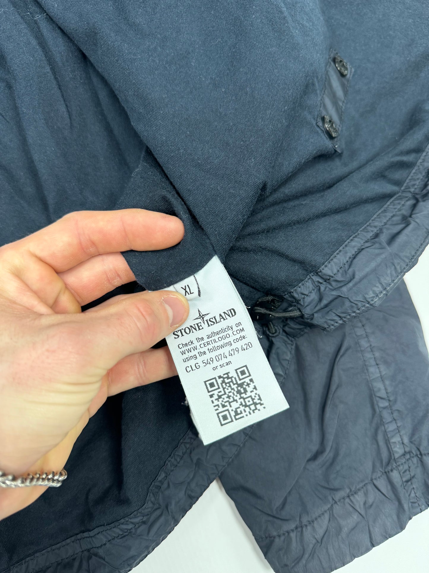 Stone island garment dyed crinkle reps jacket (XL)