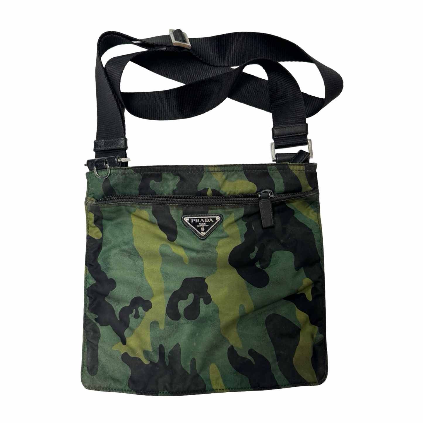 Prada Milano nylon camo shoulder bag (OS)