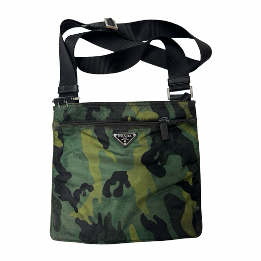 Prada Milano nylon camo shoulder bag (OS)