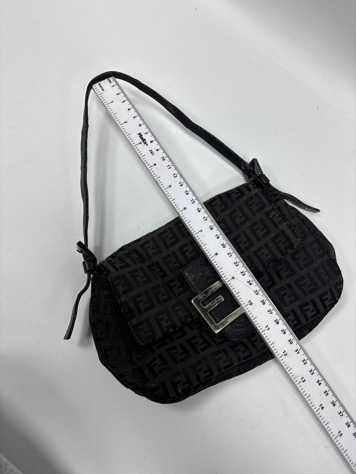 Fendi Zucca mini FF baguette shoulder bag