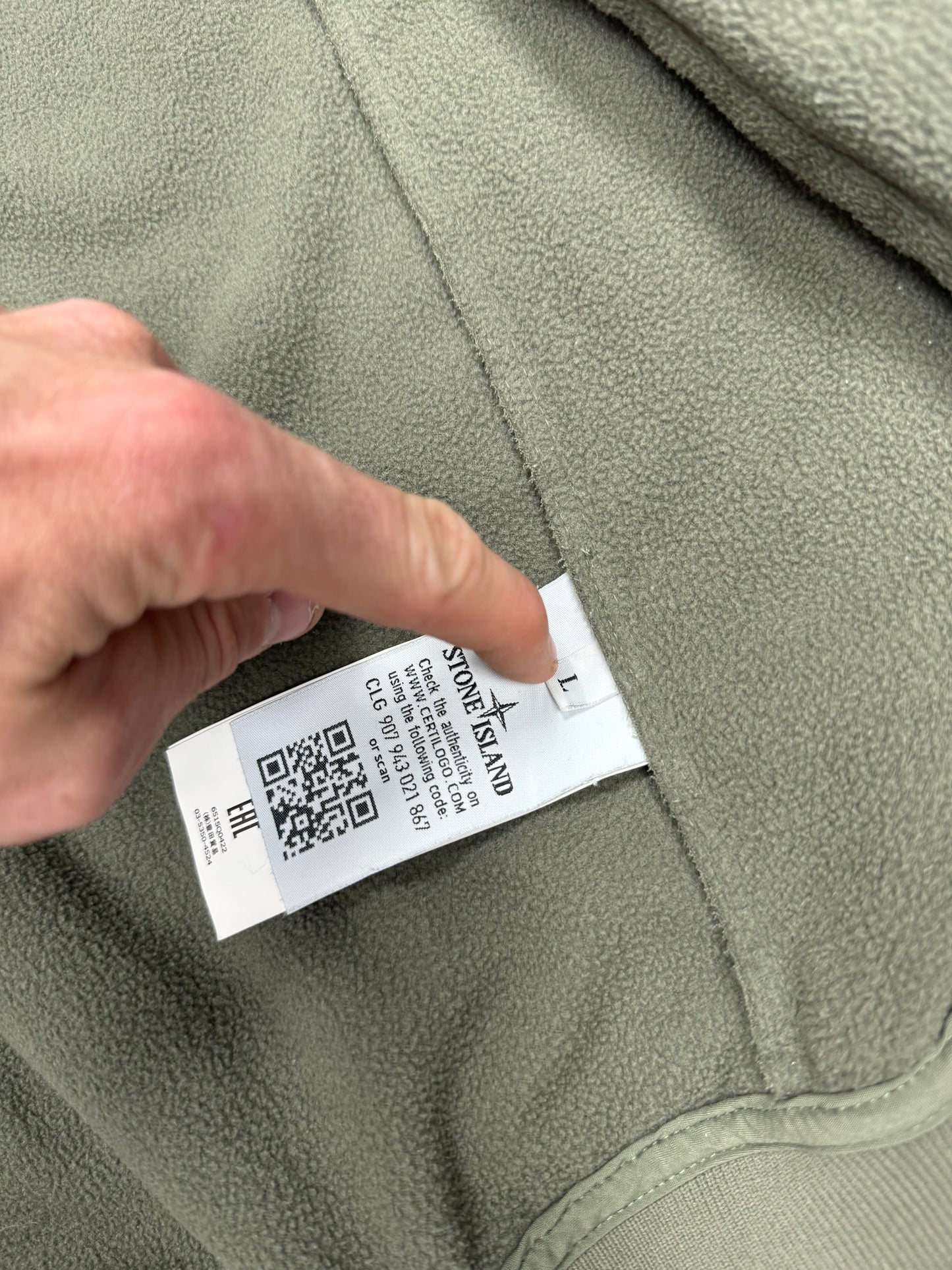 Stone island soft shell jacket (L)